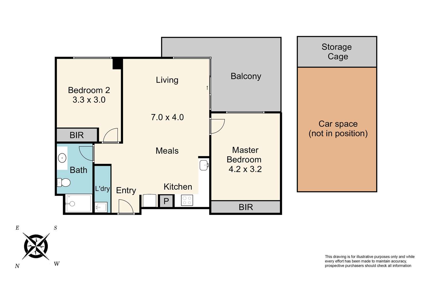 Floorplan of Homely apartment listing, 312/18 Lomandra Drive, Clayton South VIC 3169