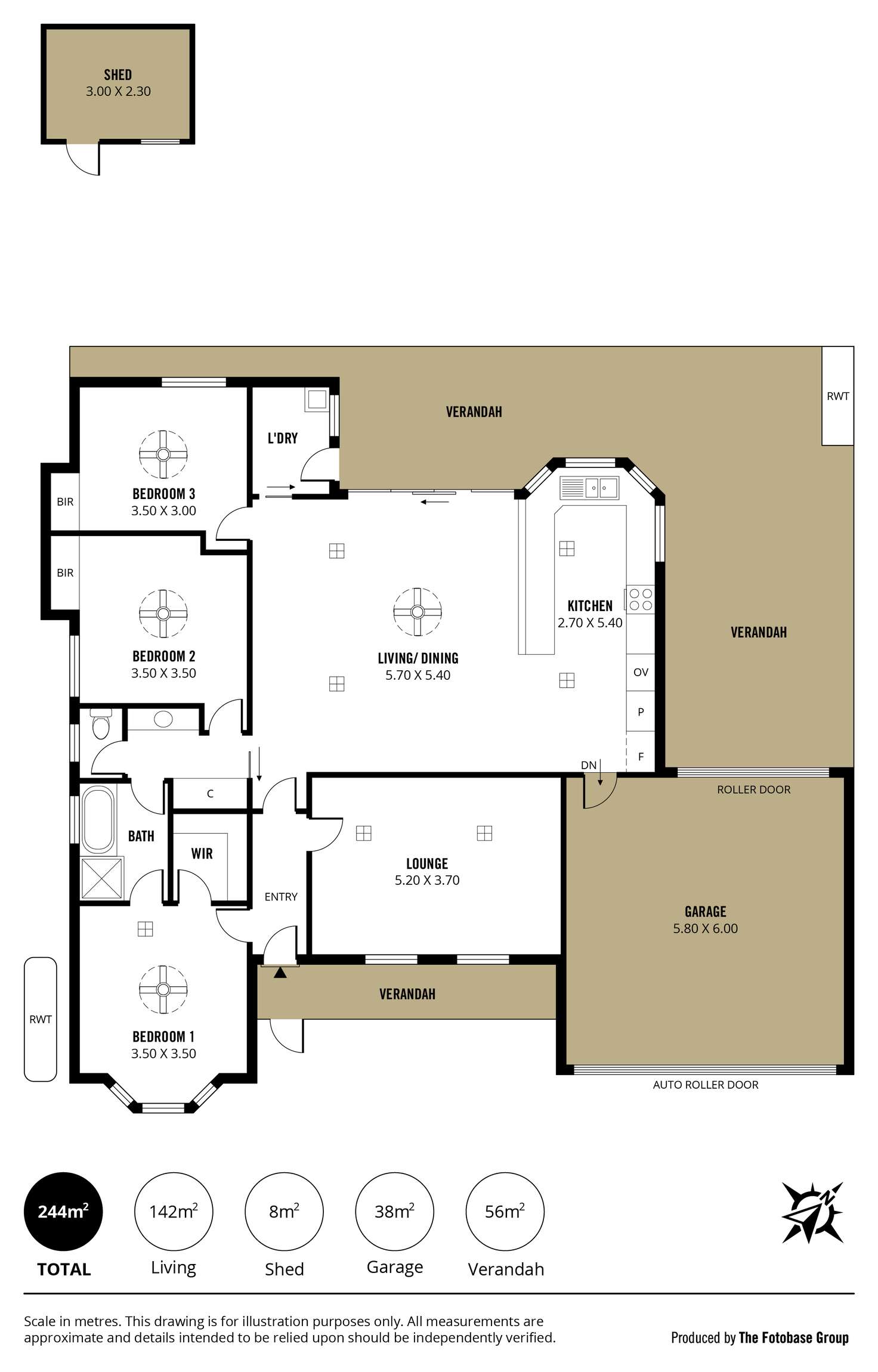 Floorplan of Homely house listing, 39 Gardenia Crescent, Morphett Vale SA 5162