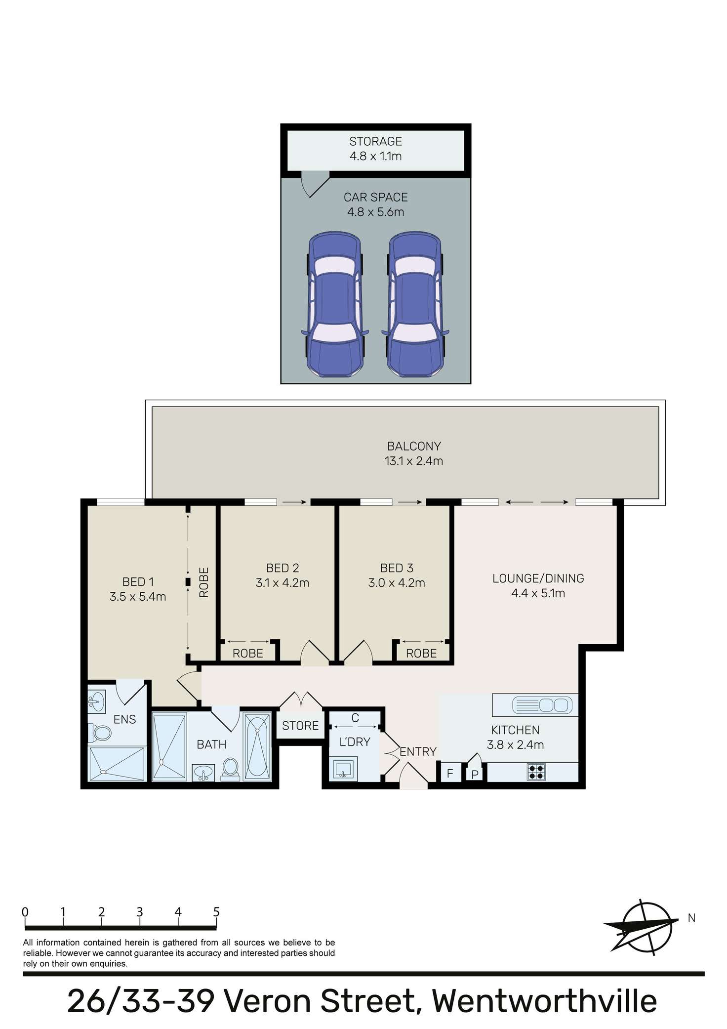 Floorplan of Homely apartment listing, 26/33-39 Veron Street, Wentworthville NSW 2145