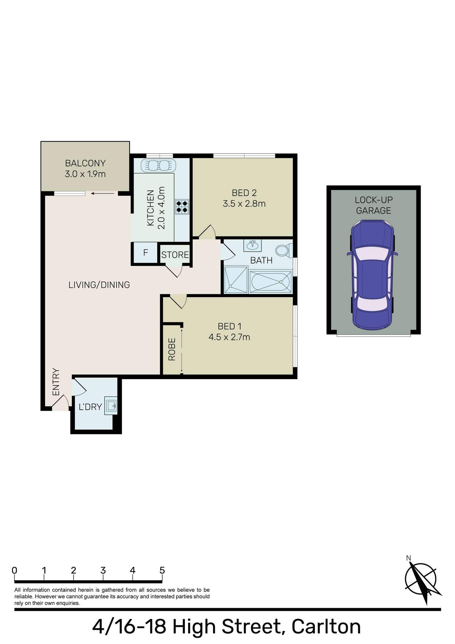 Floorplan of Homely apartment listing, 4/16-20 High Street, Carlton NSW 2218