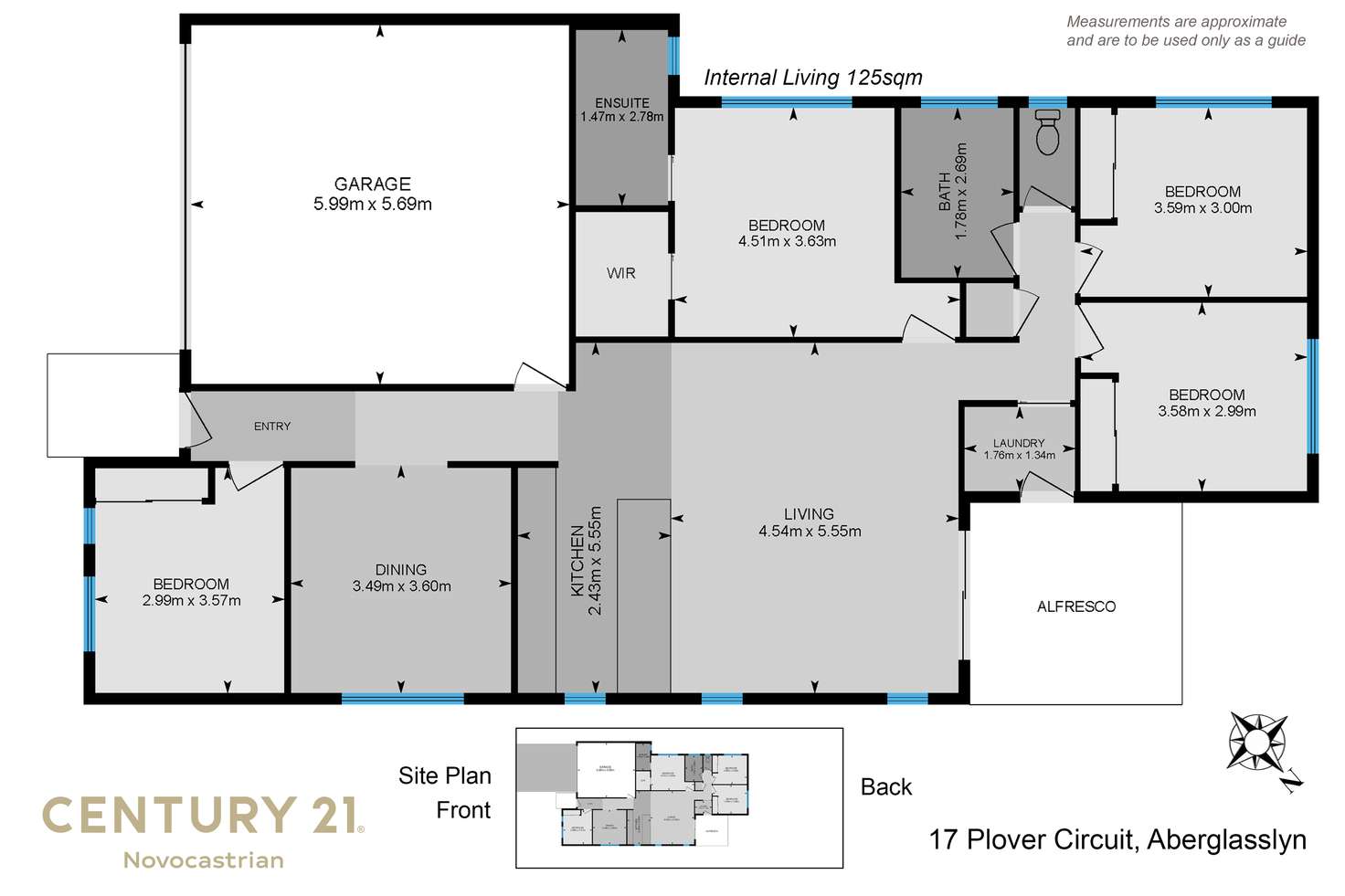 Floorplan of Homely house listing, 17 Plover Circuit, Aberglasslyn NSW 2320