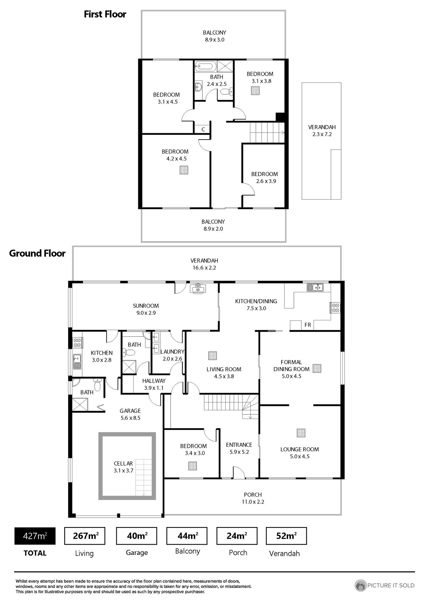 Floorplan of Homely house listing, 459 Regency Rd, Prospect SA 5082