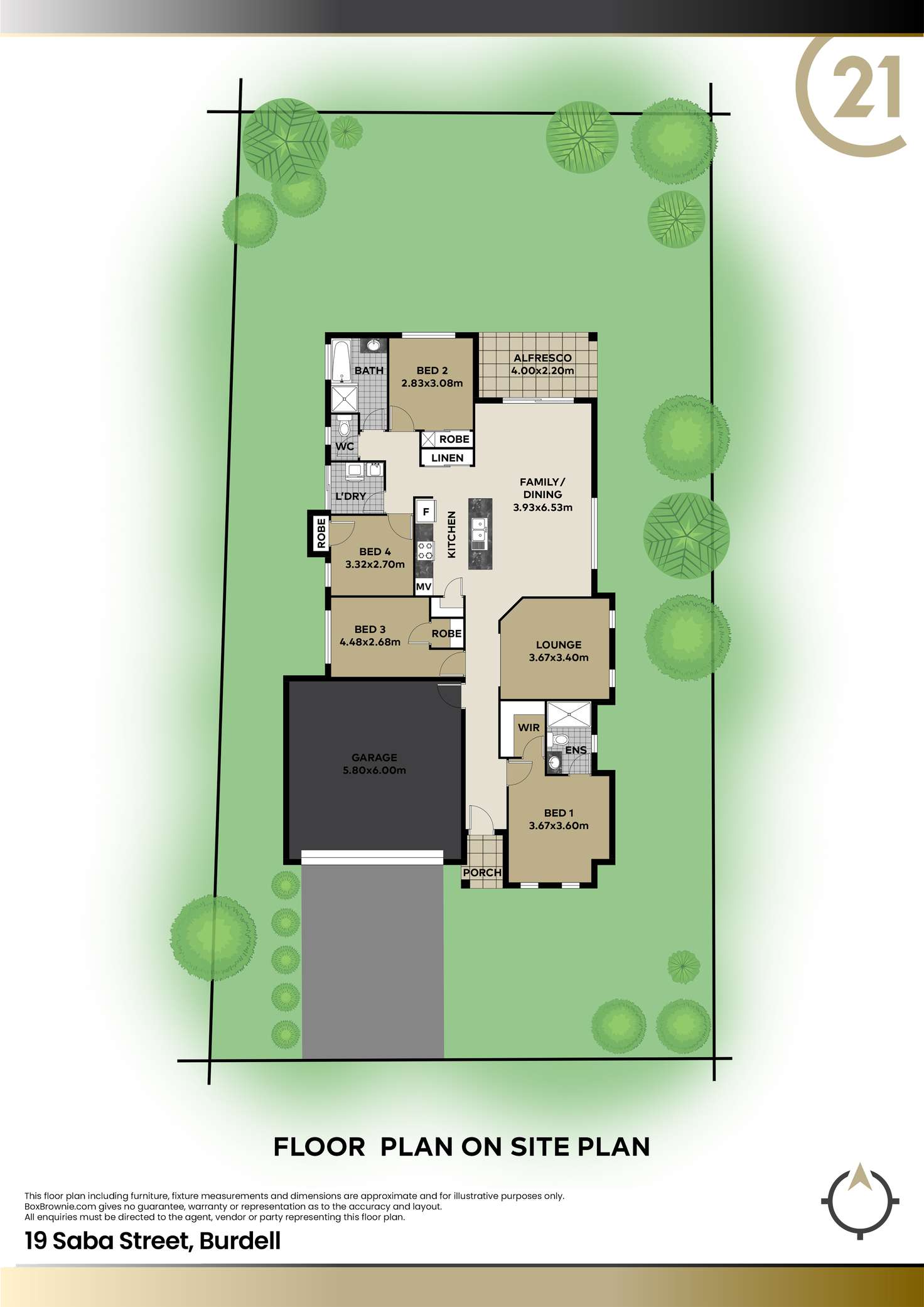 Floorplan of Homely house listing, 19 Saba Street, Burdell QLD 4818