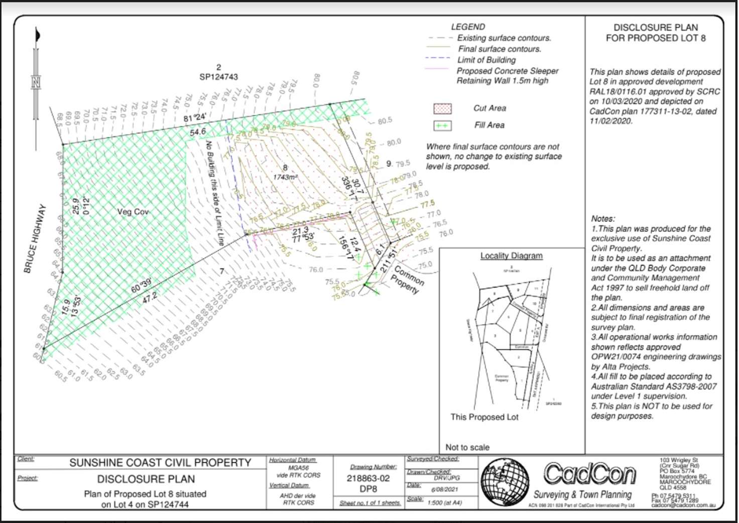 Floorplan of Homely residentialLand listing, Lot 8 Crescent Road, Eumundi QLD 4562