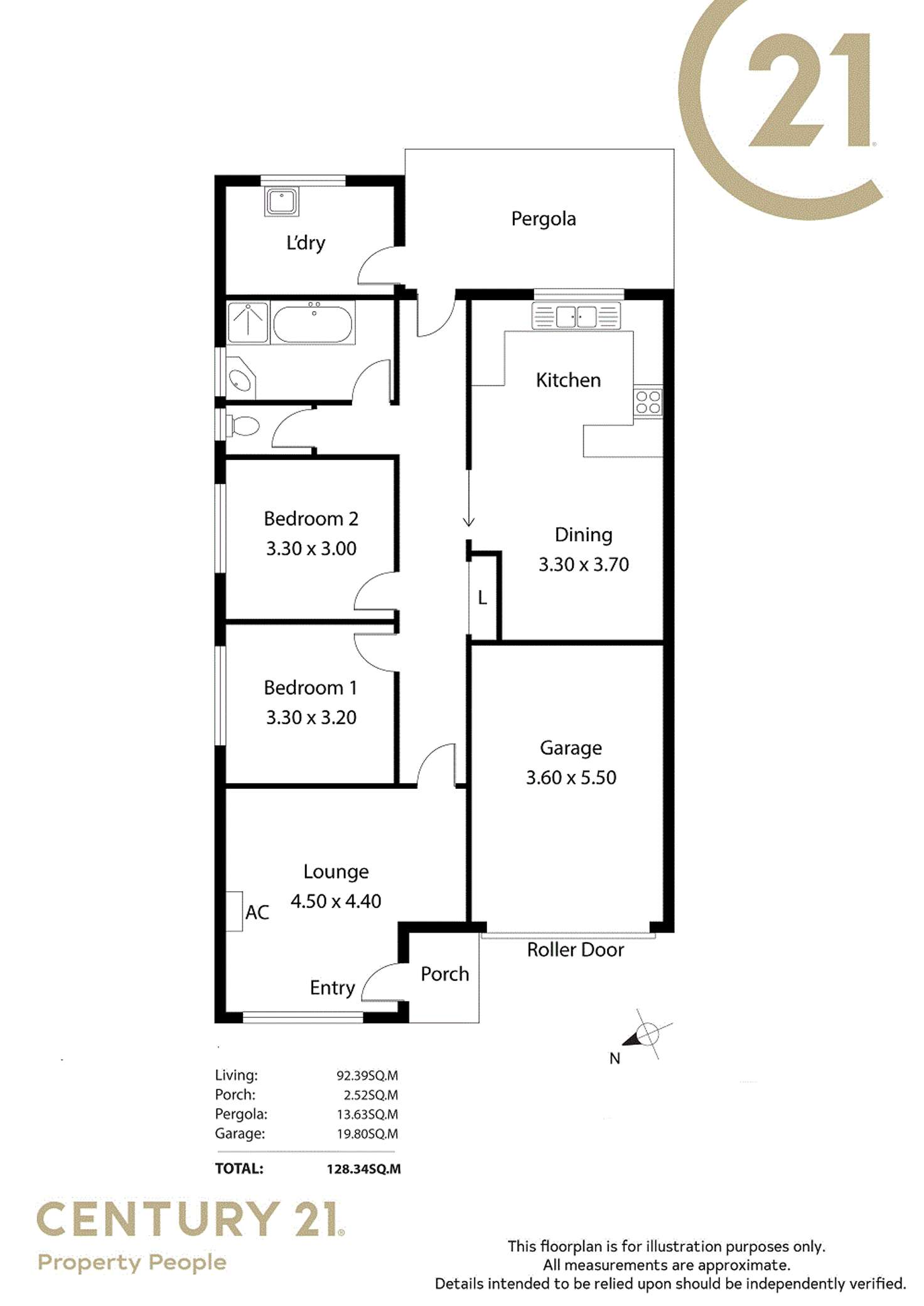 Floorplan of Homely unit listing, 1/6 Paramount Road, Salisbury Downs SA 5108