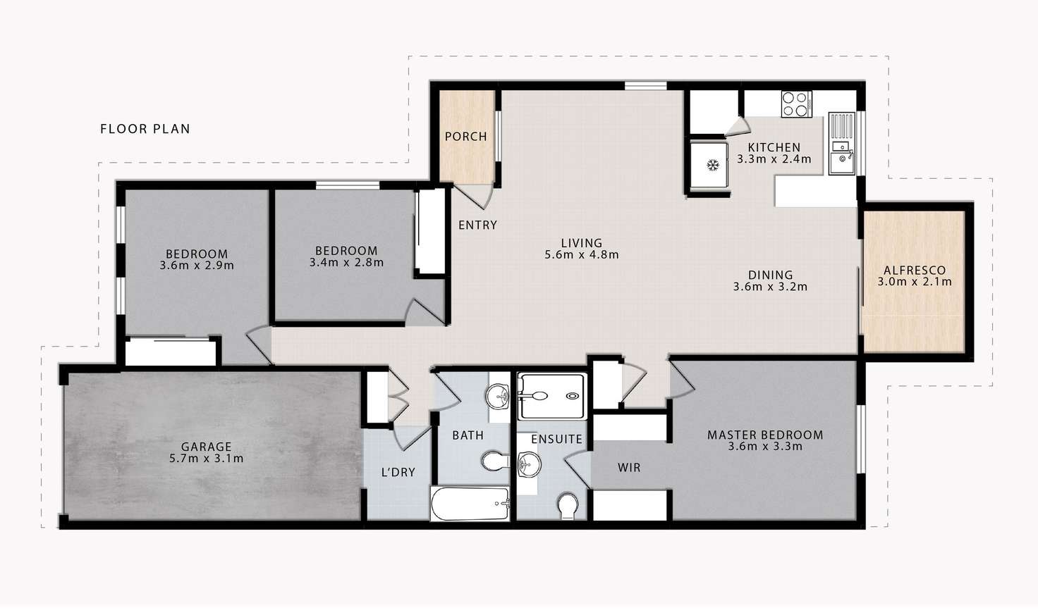 Floorplan of Homely townhouse listing, 103/590 Pine Ridge Road, Coombabah QLD 4216