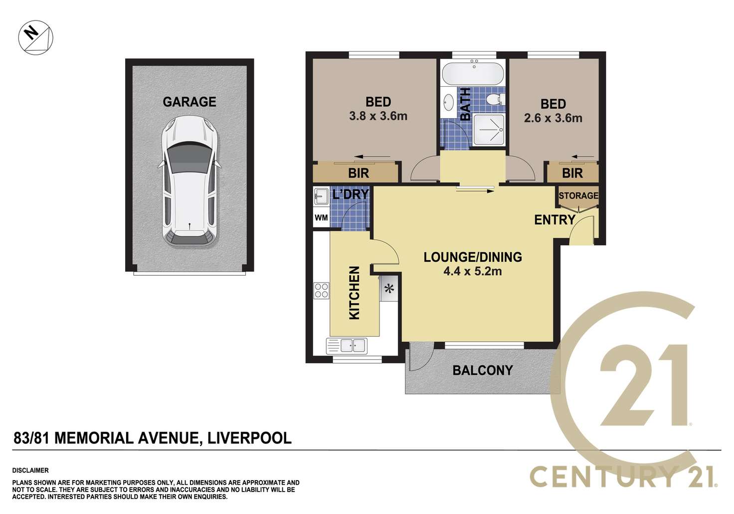 Floorplan of Homely unit listing, 83/81 Memorial Ave, Liverpool NSW 2170