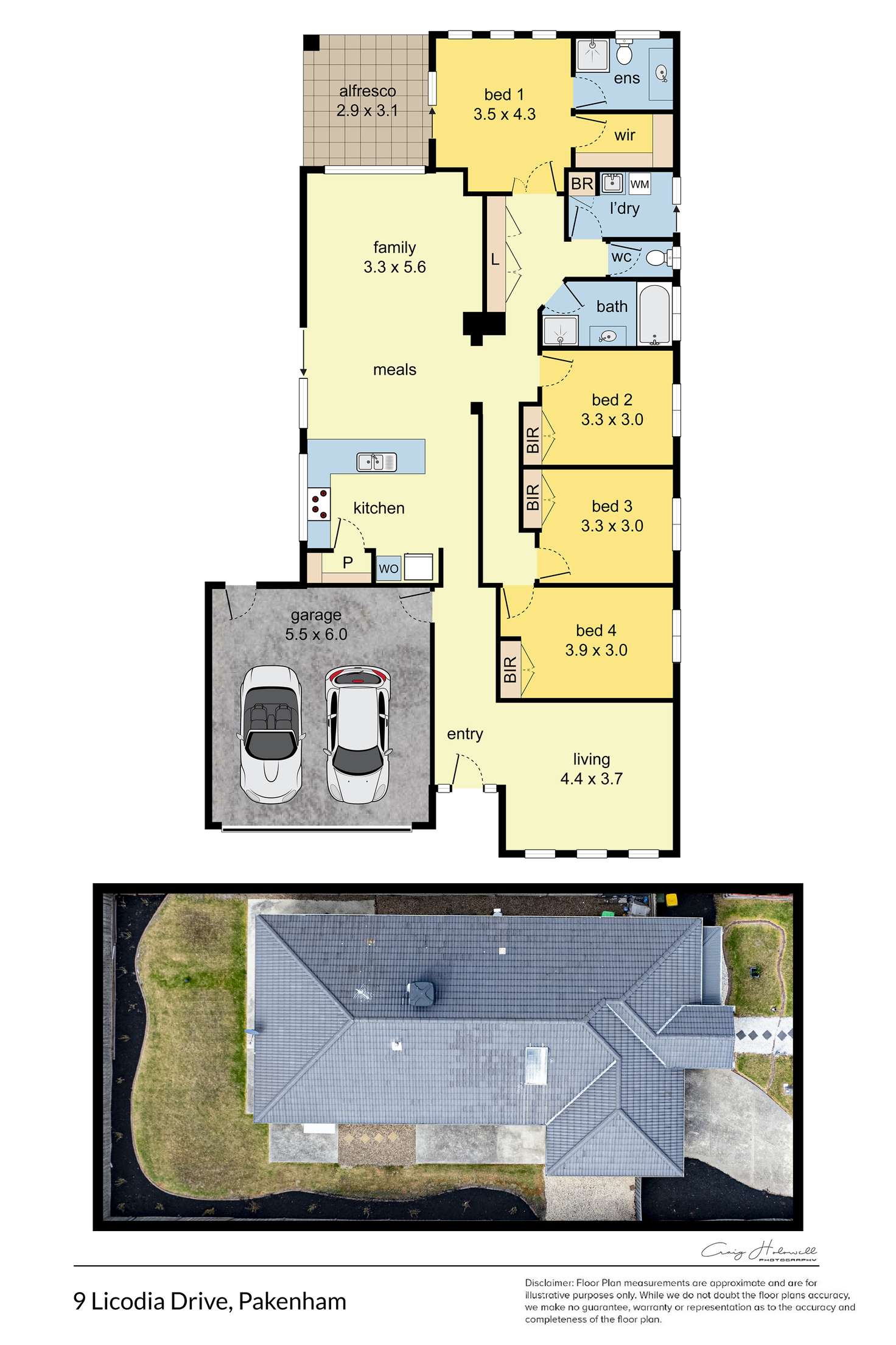 Floorplan of Homely house listing, 9 Licodia Drive, Pakenham VIC 3810