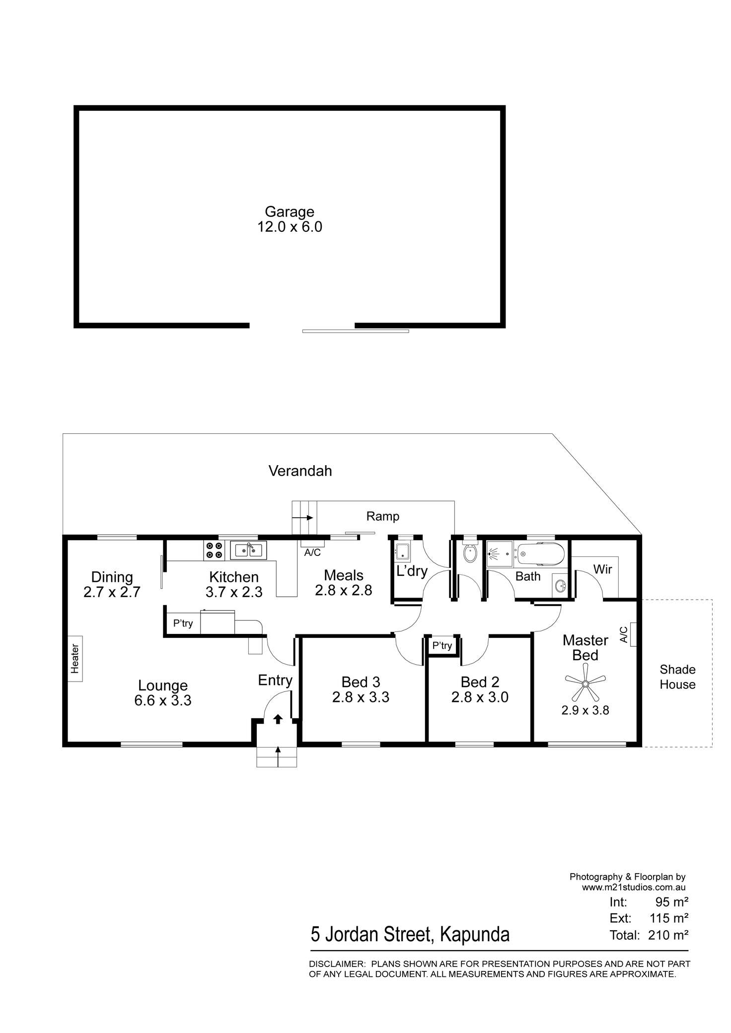 Floorplan of Homely house listing, 5 Jordan Street, Kapunda SA 5373
