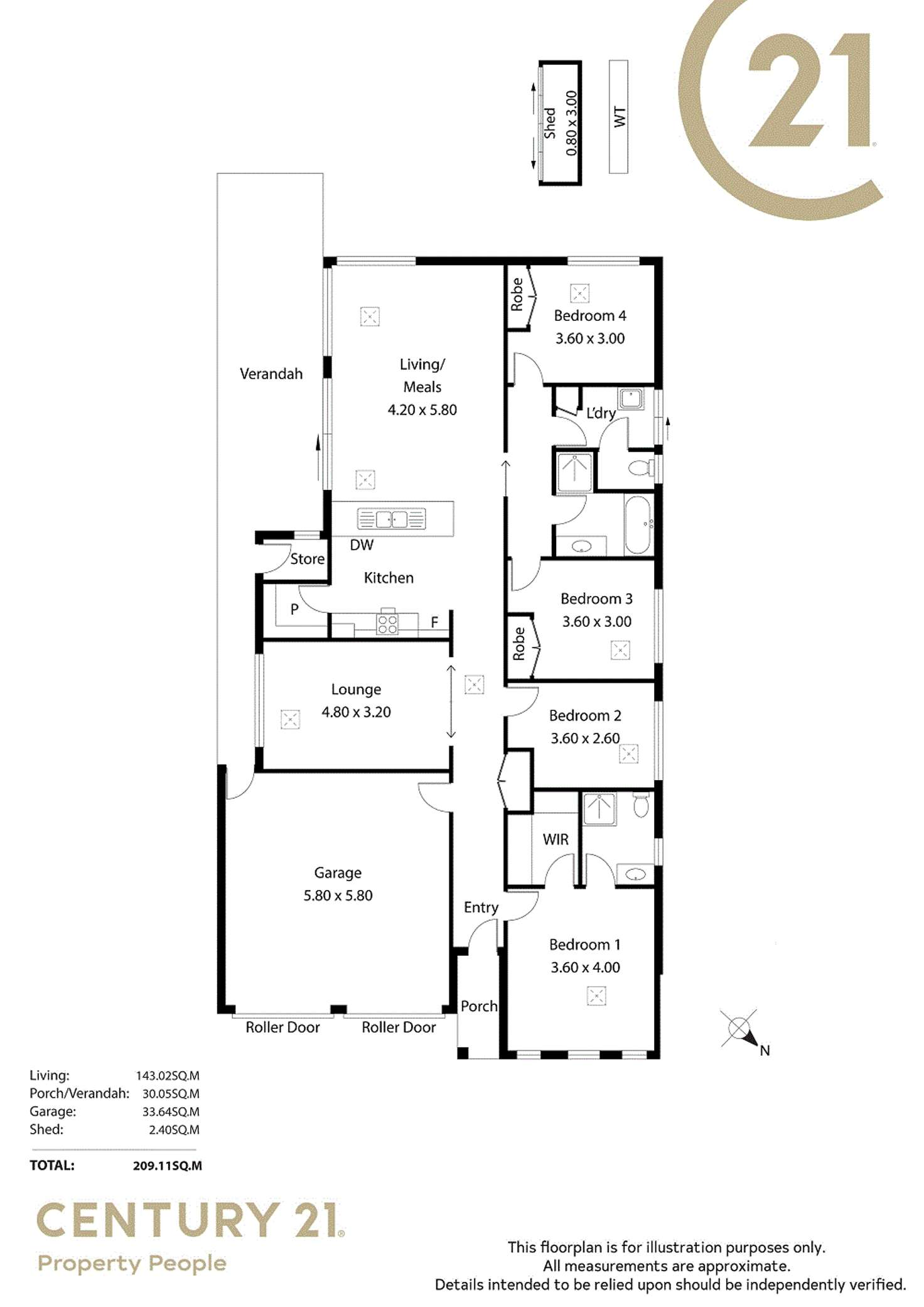 Floorplan of Homely house listing, 34 Bivone Court, Salisbury Downs SA 5108