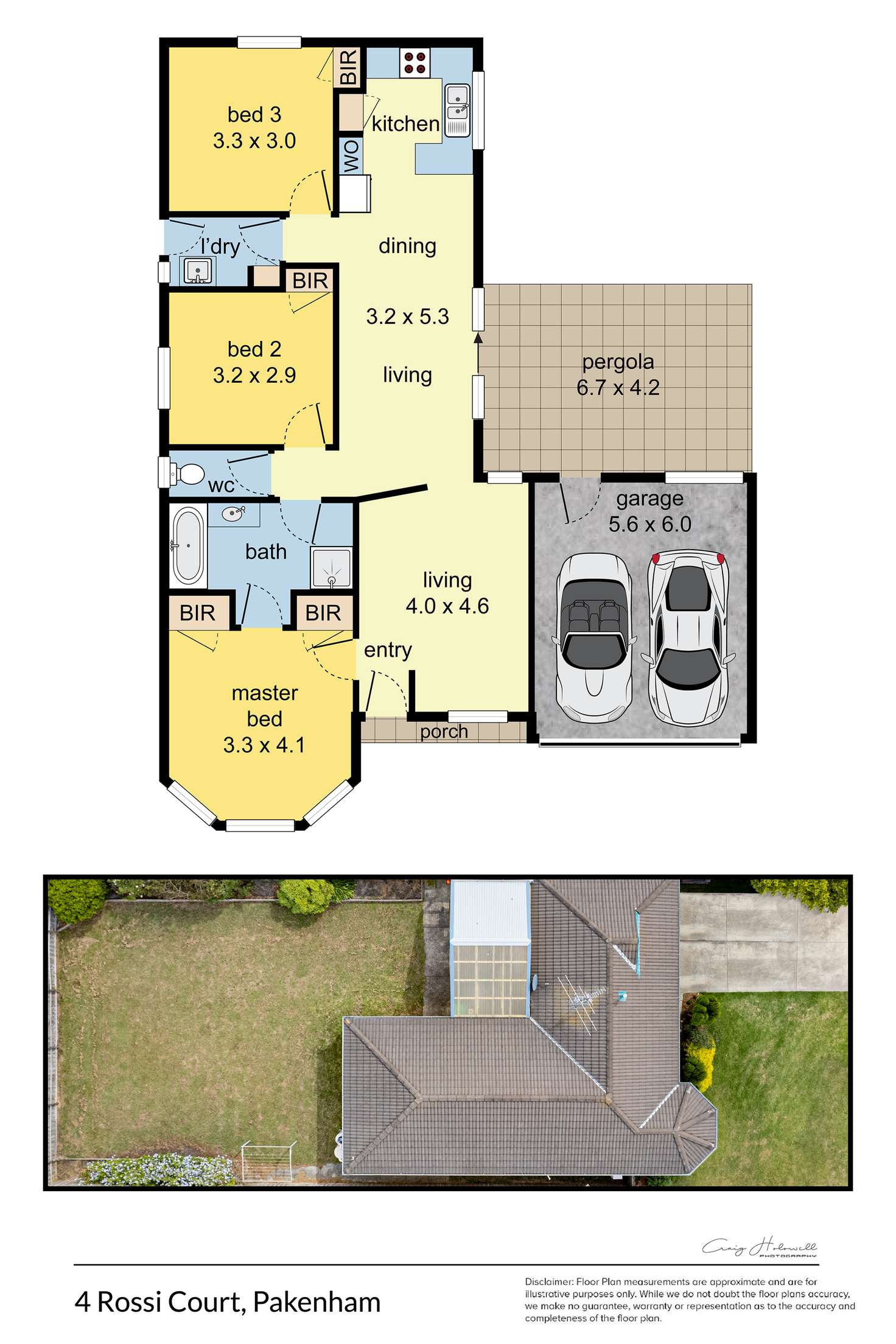 Floorplan of Homely house listing, 4 Rossi Close, Pakenham VIC 3810