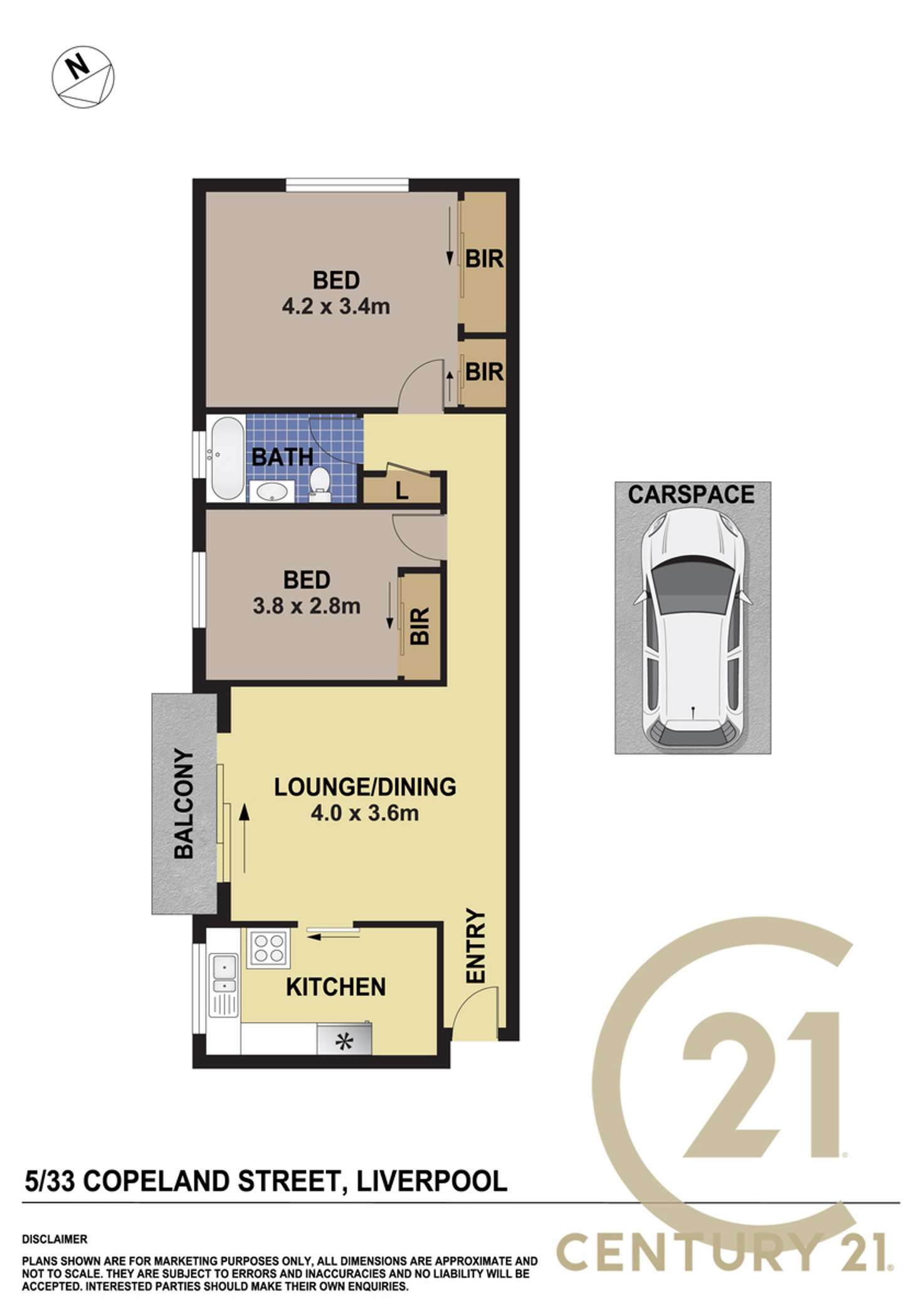 Floorplan of Homely unit listing, 5/33 Copeland Street, Liverpool NSW 2170