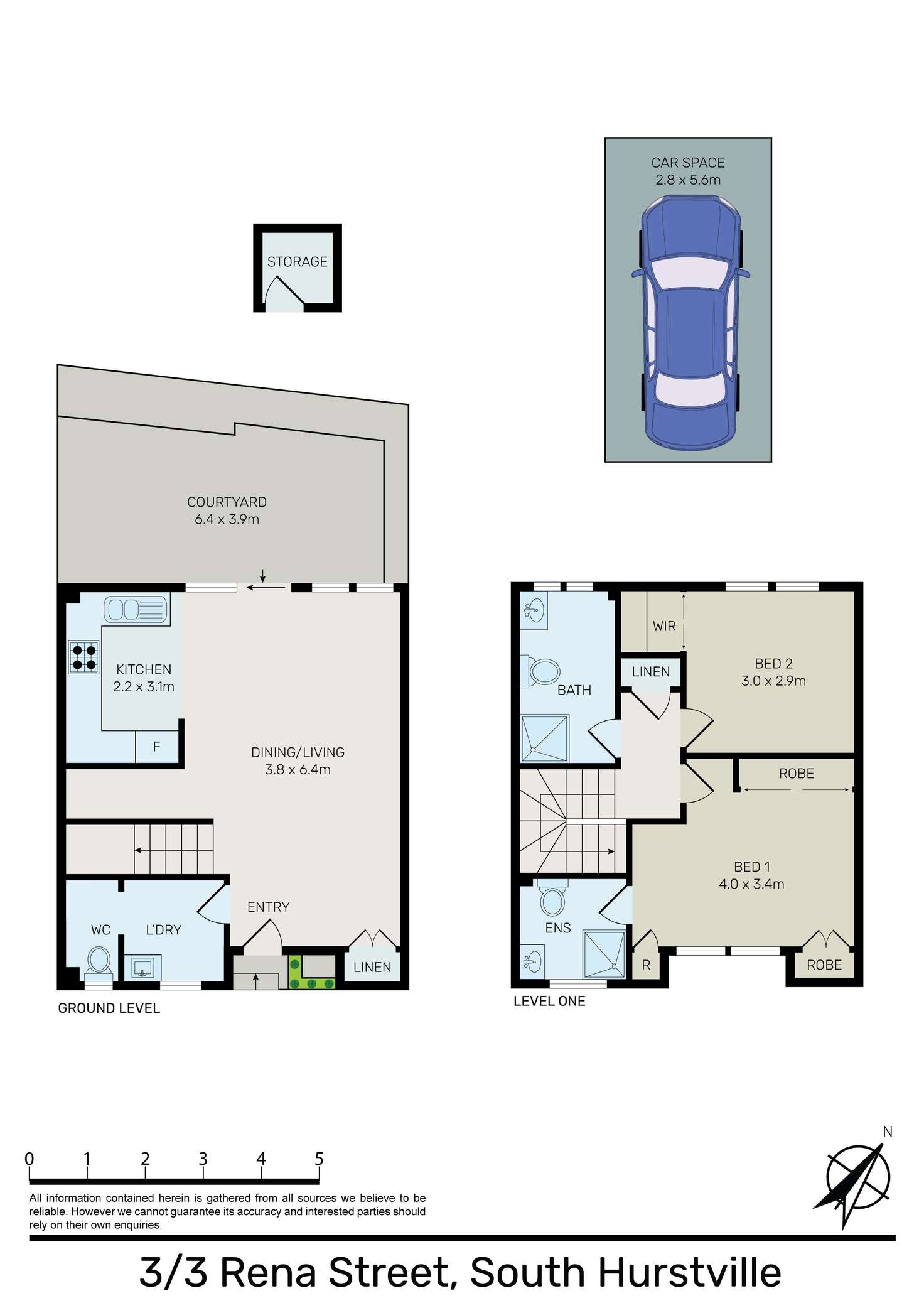 Floorplan of Homely townhouse listing, 3/3 Rena Street, South Hurstville NSW 2221
