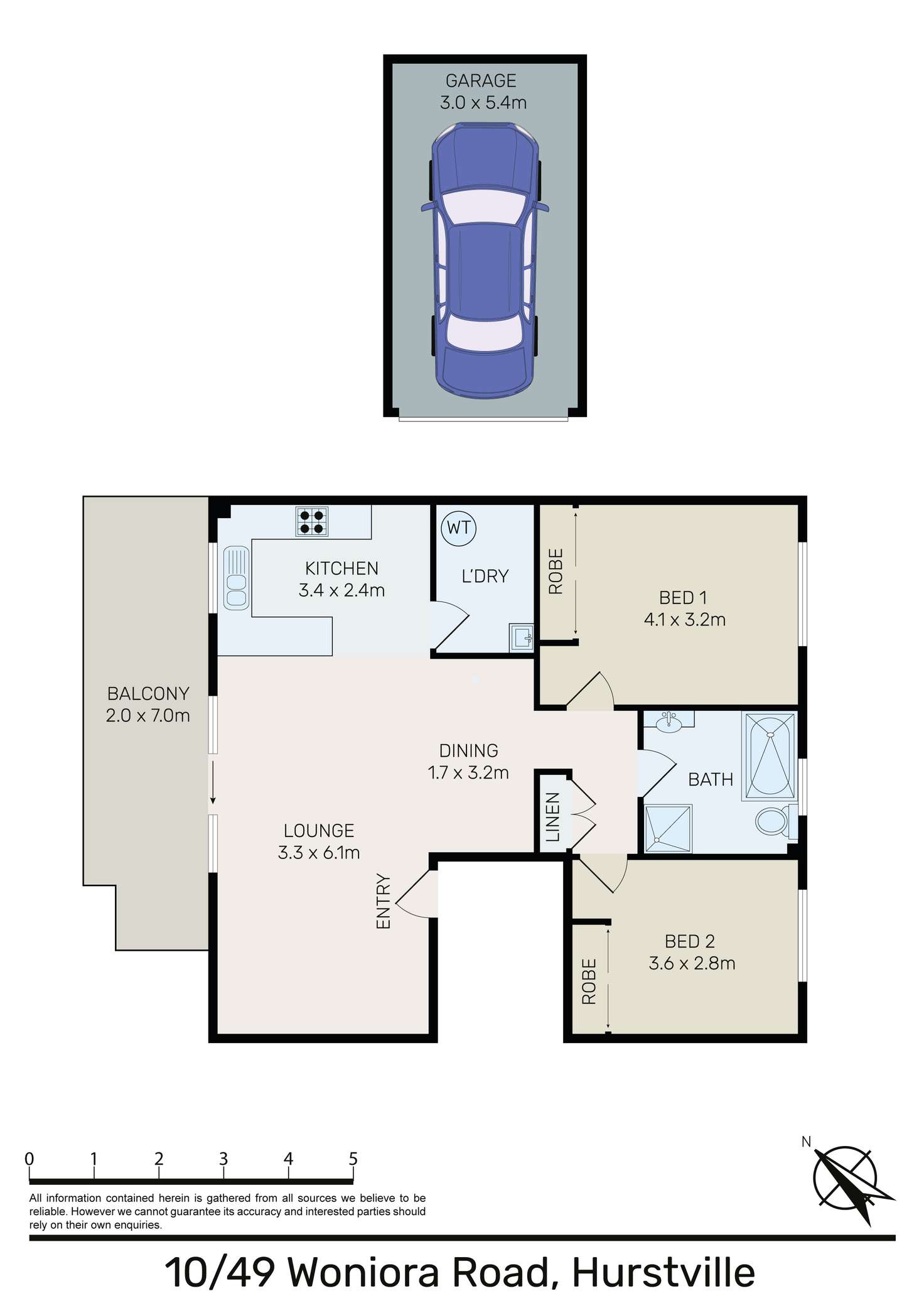 Floorplan of Homely unit listing, 10/49-51 Woniora Road, Hurstville NSW 2220