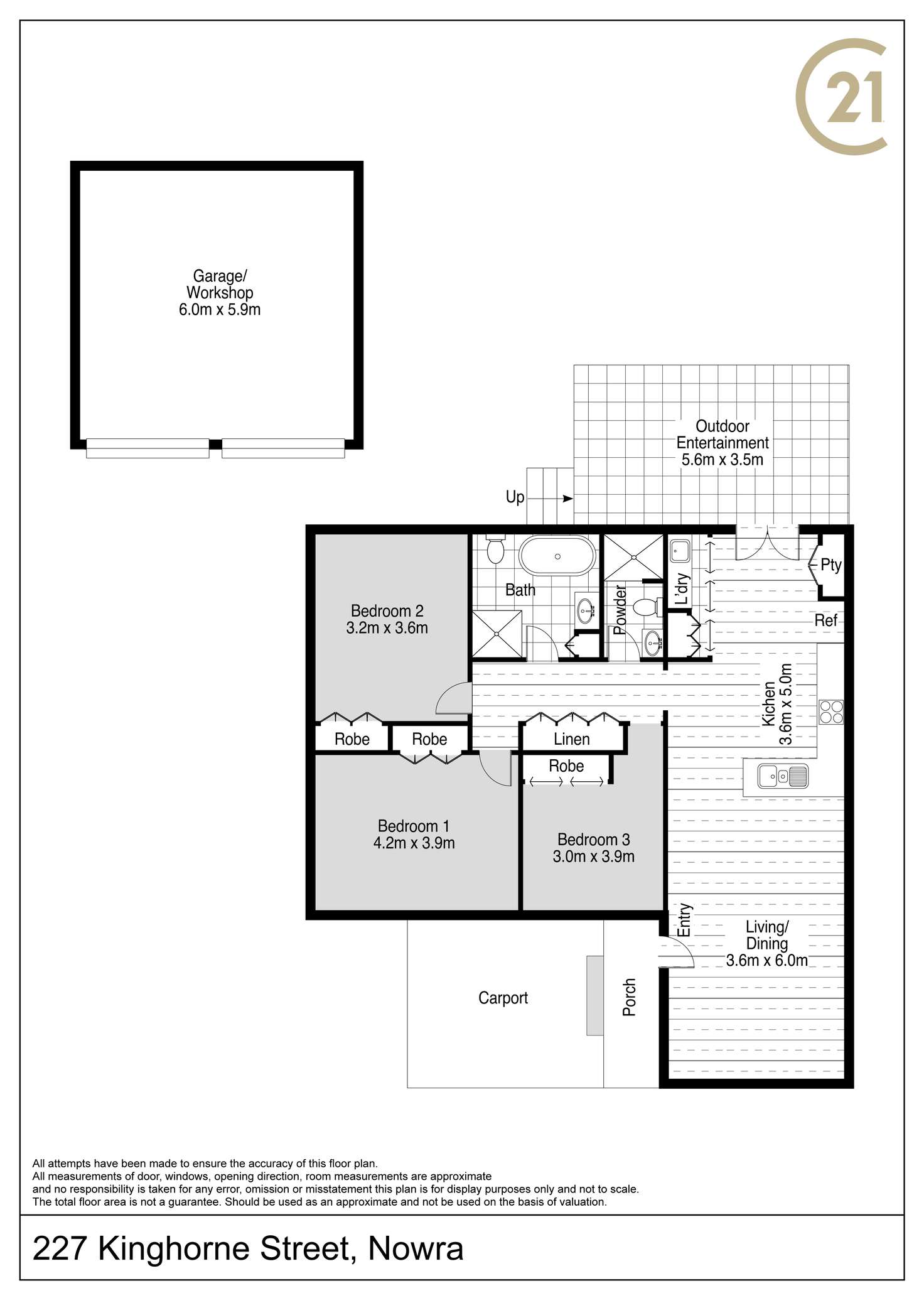 Floorplan of Homely house listing, 227 Kinghorne Street, Nowra NSW 2541