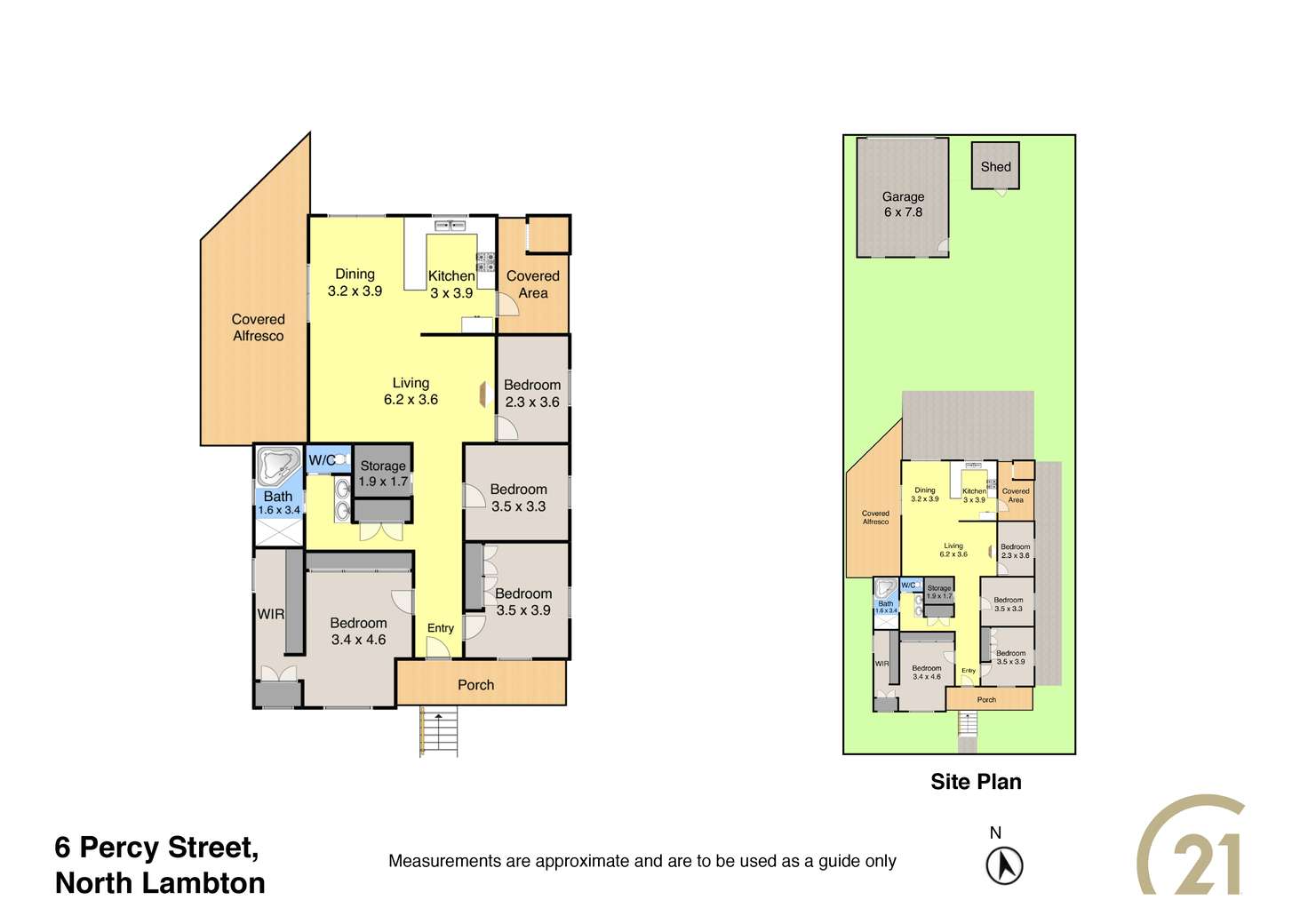 Floorplan of Homely house listing, 6 Percy Street, North Lambton NSW 2299