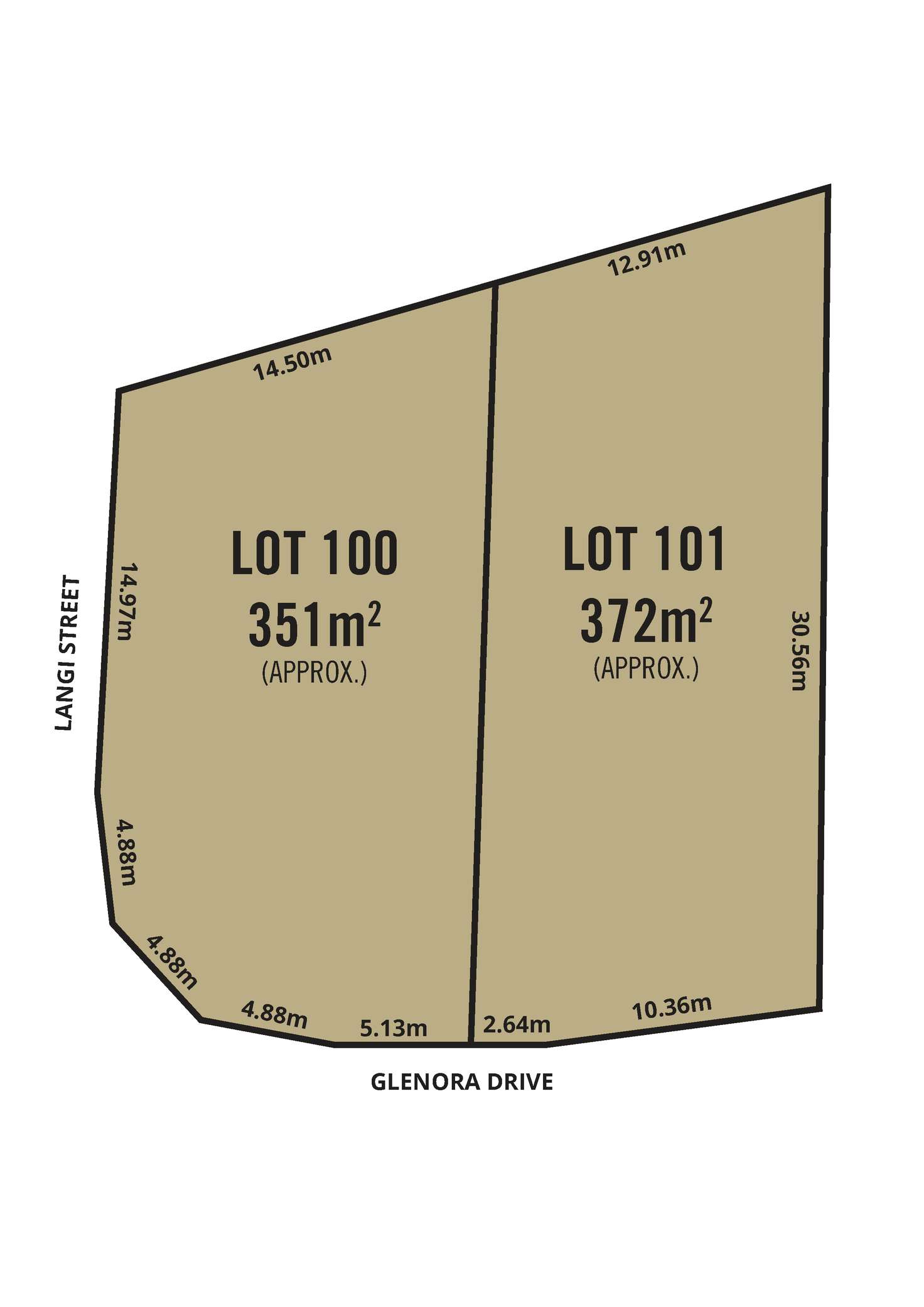 Floorplan of Homely residentialLand listing, 22-22A Glenora Drive, Ingle Farm SA 5098