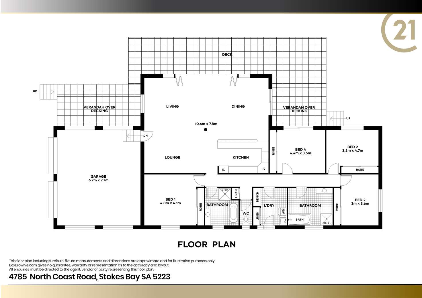 Floorplan of Homely house listing, 4785 North Coast Road, Stokes Bay SA 5223
