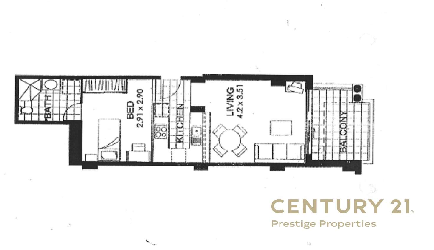 Floorplan of Homely studio listing, L1/30 Warayama Place, Rozelle NSW 2039