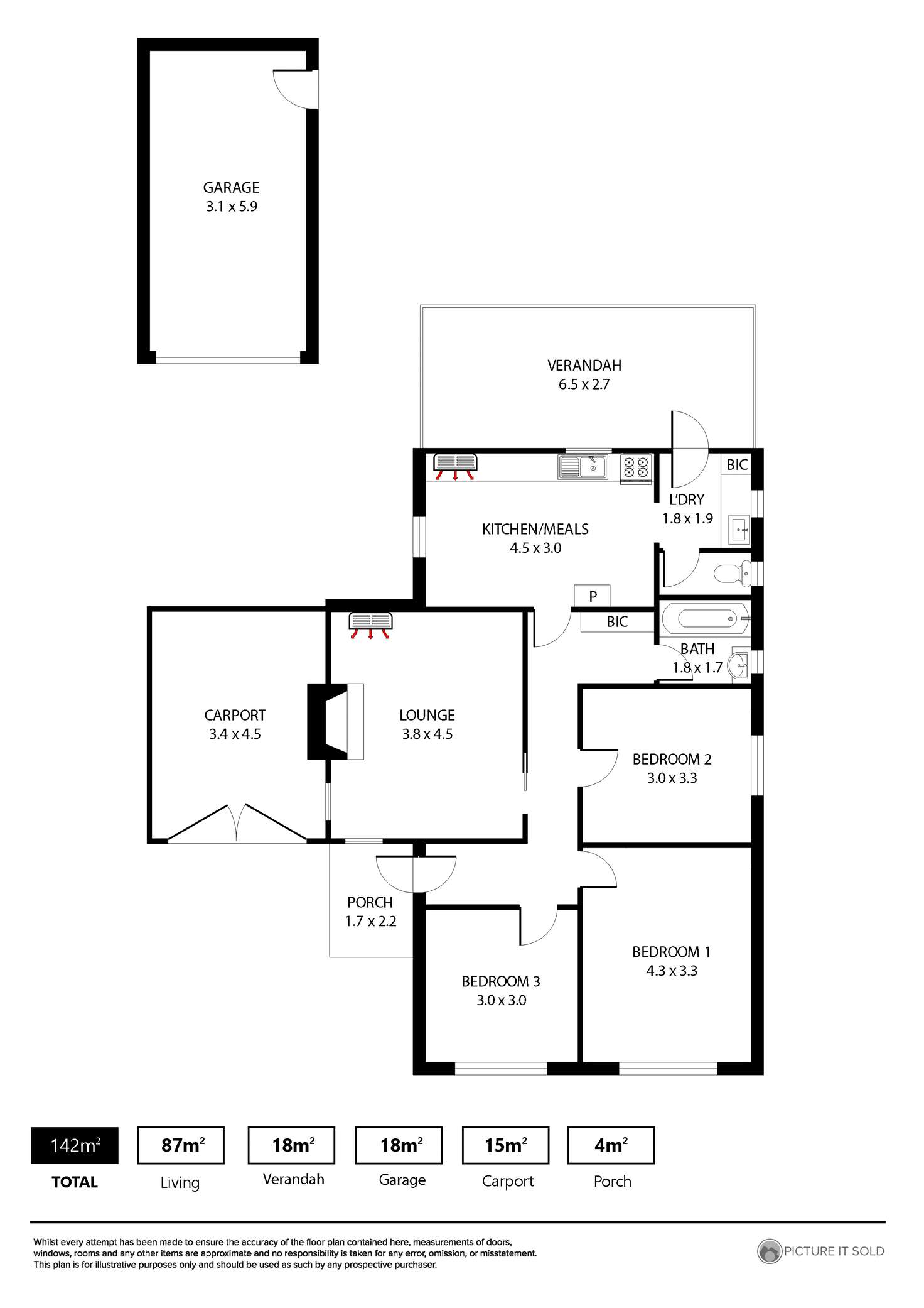 Floorplan of Homely house listing, 4 Lancia Road, Croydon Park SA 5008