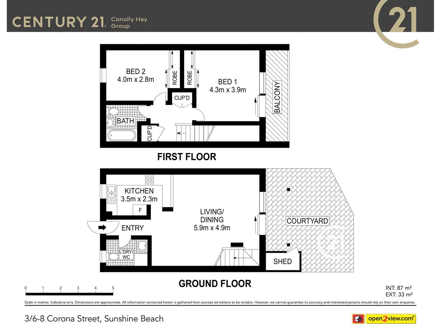 Floorplan of Homely unit listing, 3/6-8 Corona Street, Sunshine Beach QLD 4567