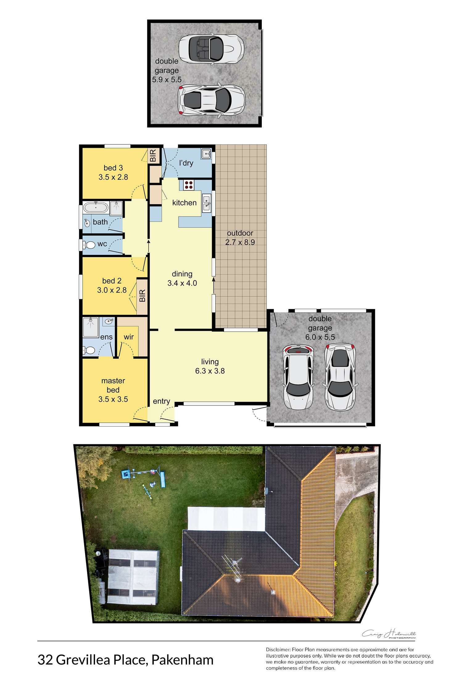 Floorplan of Homely house listing, 32 Grevillea Place, Pakenham VIC 3810