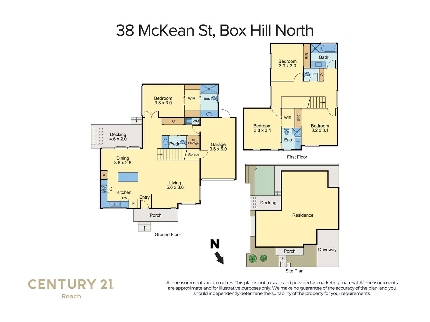 Floorplan of Homely townhouse listing, 38 Mckean Street, Box Hill North VIC 3129
