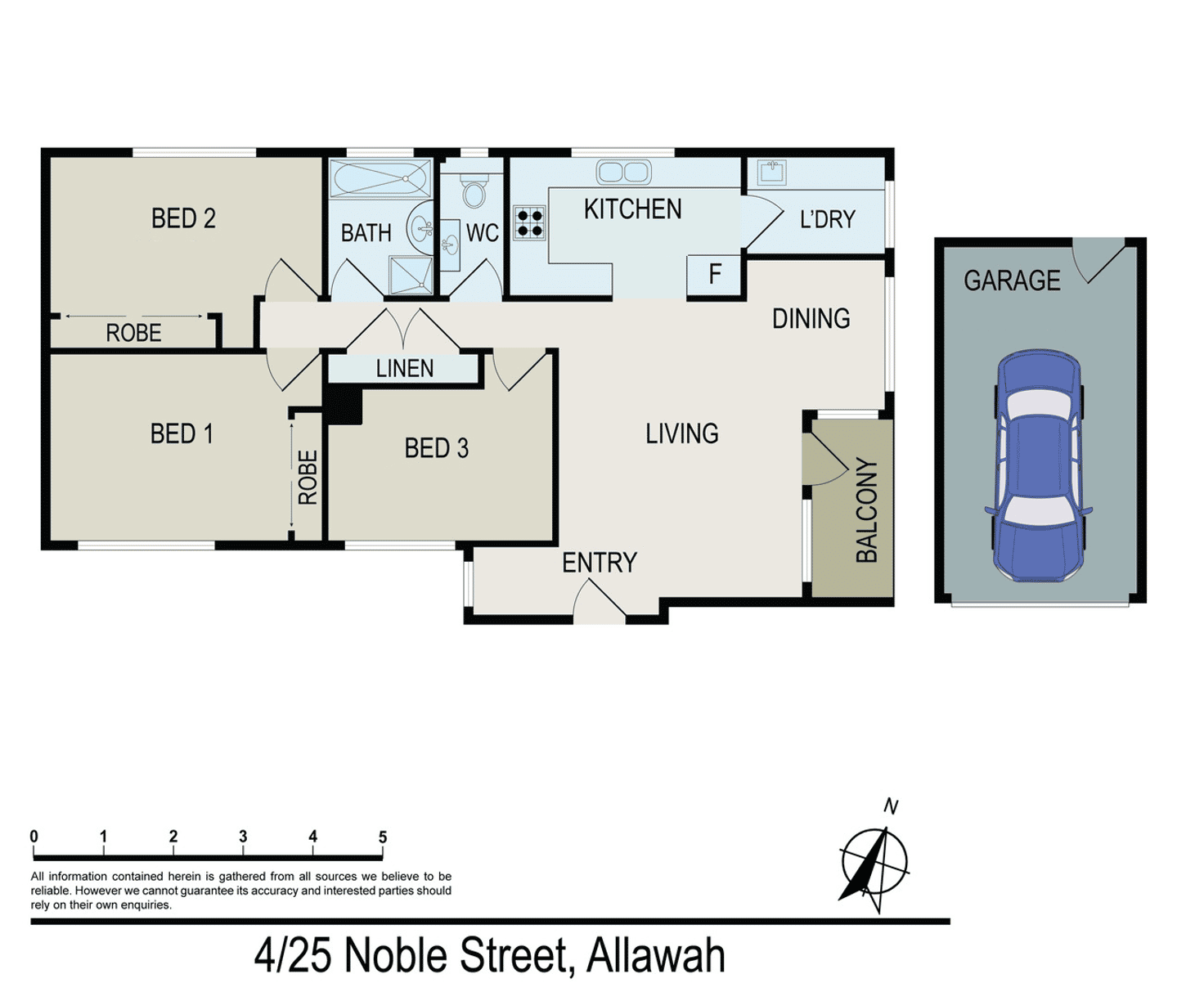 Floorplan of Homely apartment listing, 4/25 Noble ST, Allawah NSW 2218