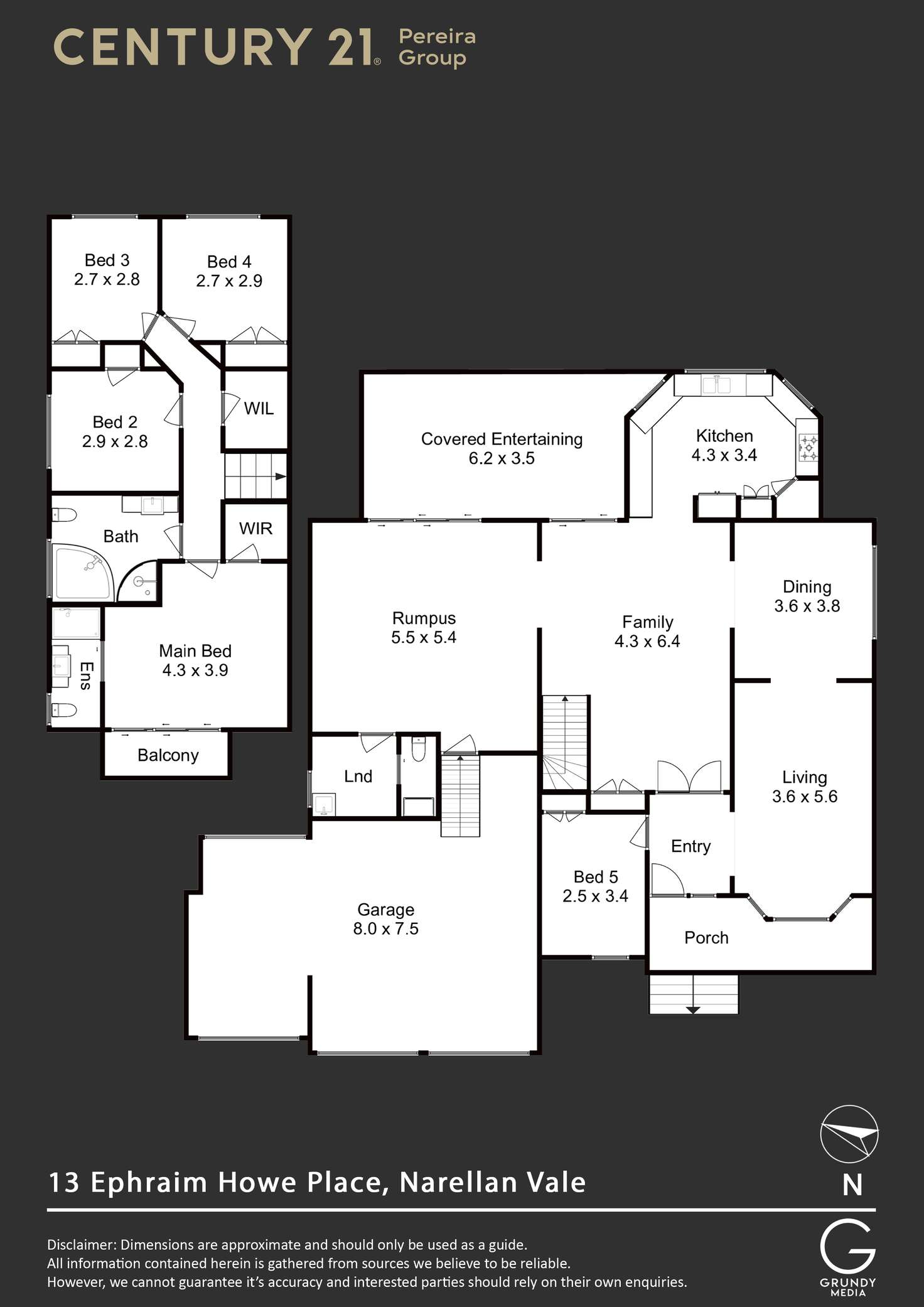 Floorplan of Homely house listing, 13 Ephraim Howe Place, Narellan Vale NSW 2567