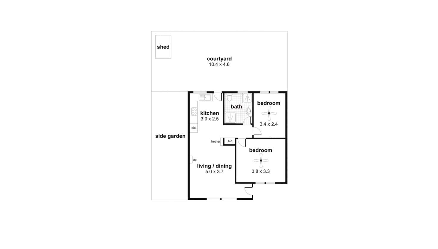 Floorplan of Homely unit listing, 5/54 Ormond Avenue, Daw Park SA 5041