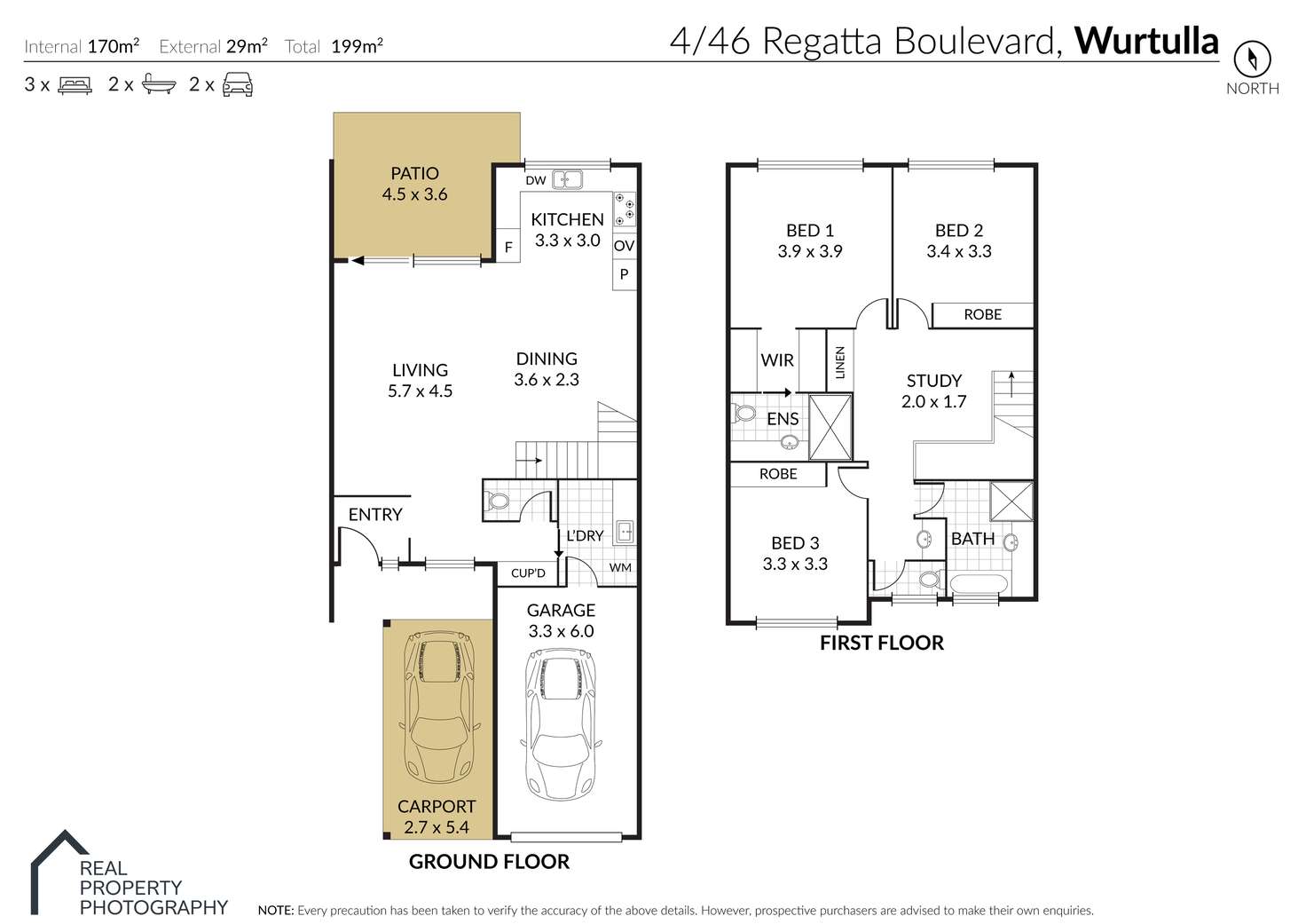 Floorplan of Homely unit listing, 4/46 Regatta Boulevard, Wurtulla QLD 4575