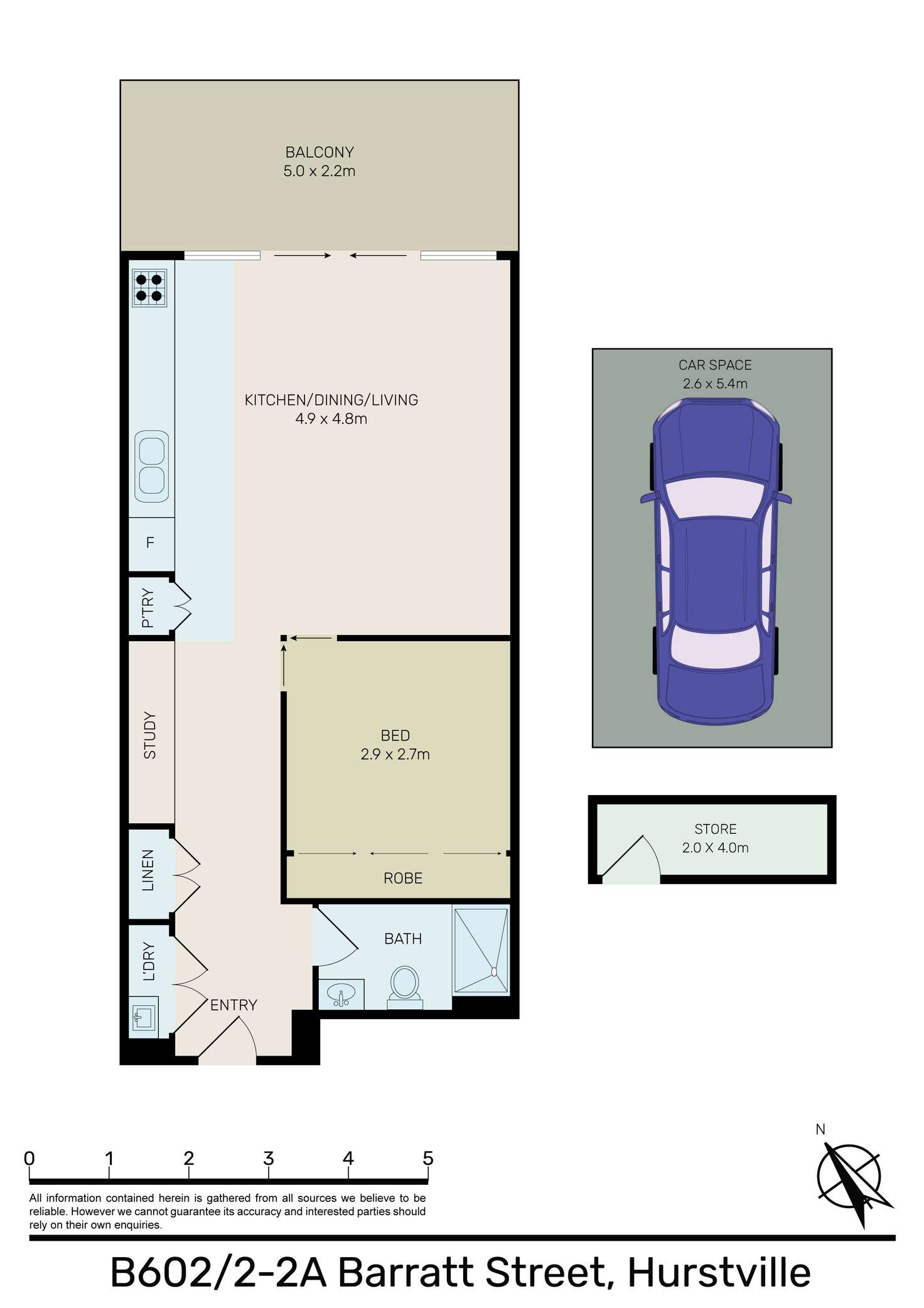 Floorplan of Homely apartment listing, B602/2-2A Barratt Street, Hurstville NSW 2220