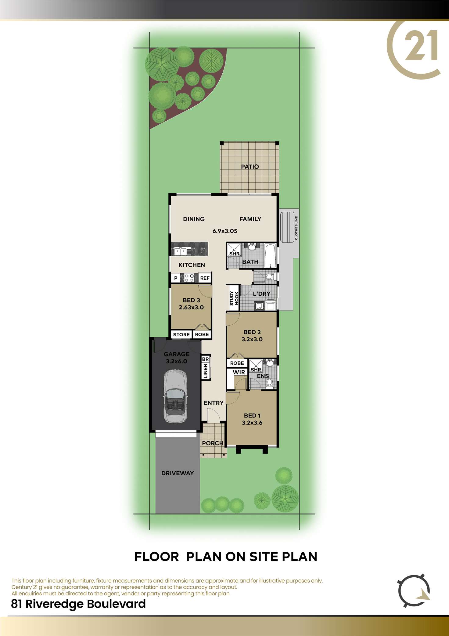 Floorplan of Homely house listing, 81 Riveredge Boulevard, Oonoonba QLD 4811