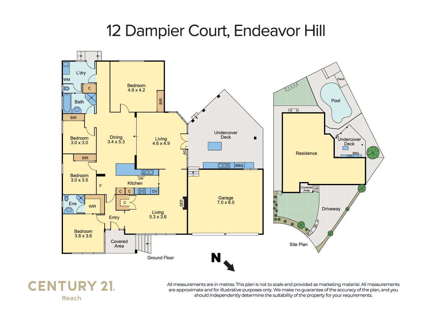 Floorplan of Homely house listing, 12 Dampier Court, Endeavour Hills VIC 3802