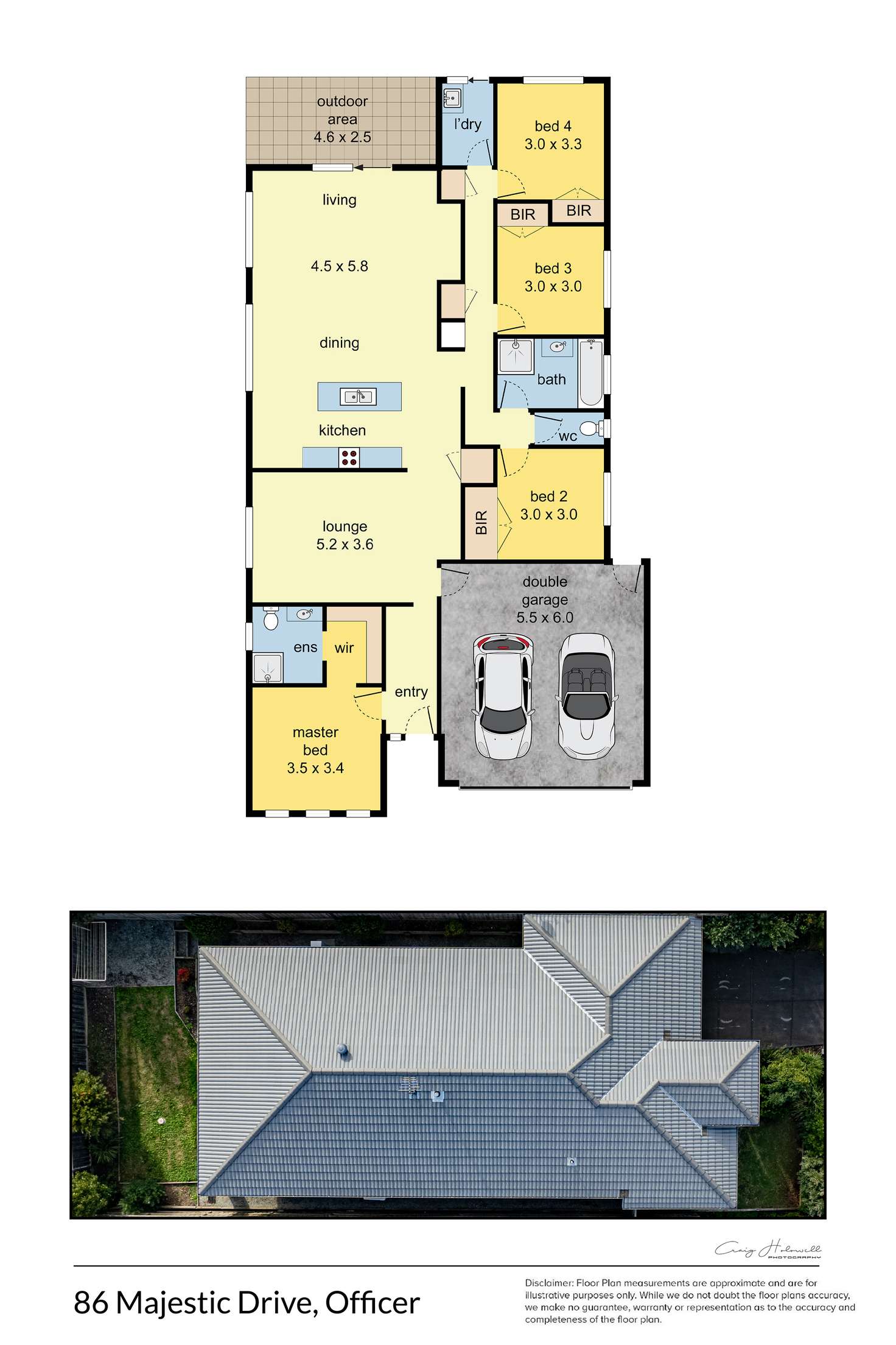 Floorplan of Homely house listing, 86 Majestic Drive, Officer VIC 3809