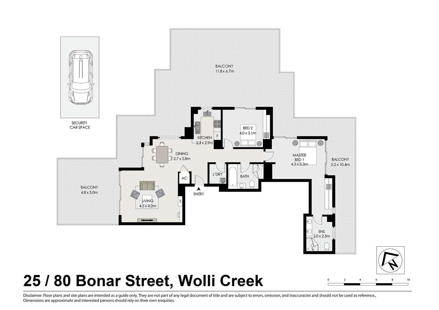 Floorplan of Homely apartment listing, 25/80 Bonar Street, Wolli Creek NSW 2205