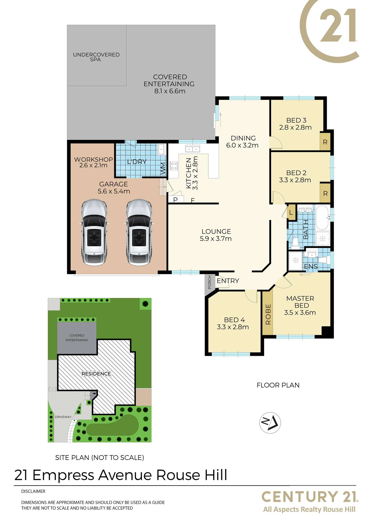 Floorplan of Homely house listing, 21 Empress Avenue, Rouse Hill NSW 2155