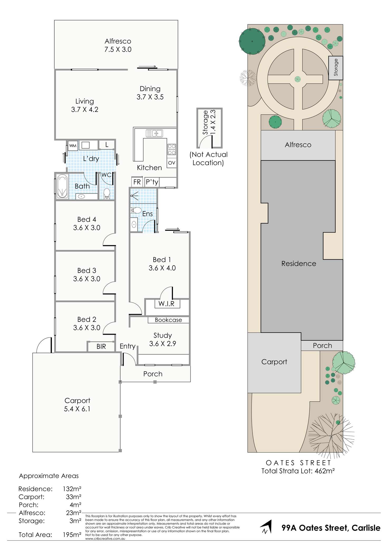 Floorplan of Homely house listing, 99A Oats Street, Carlisle WA 6101