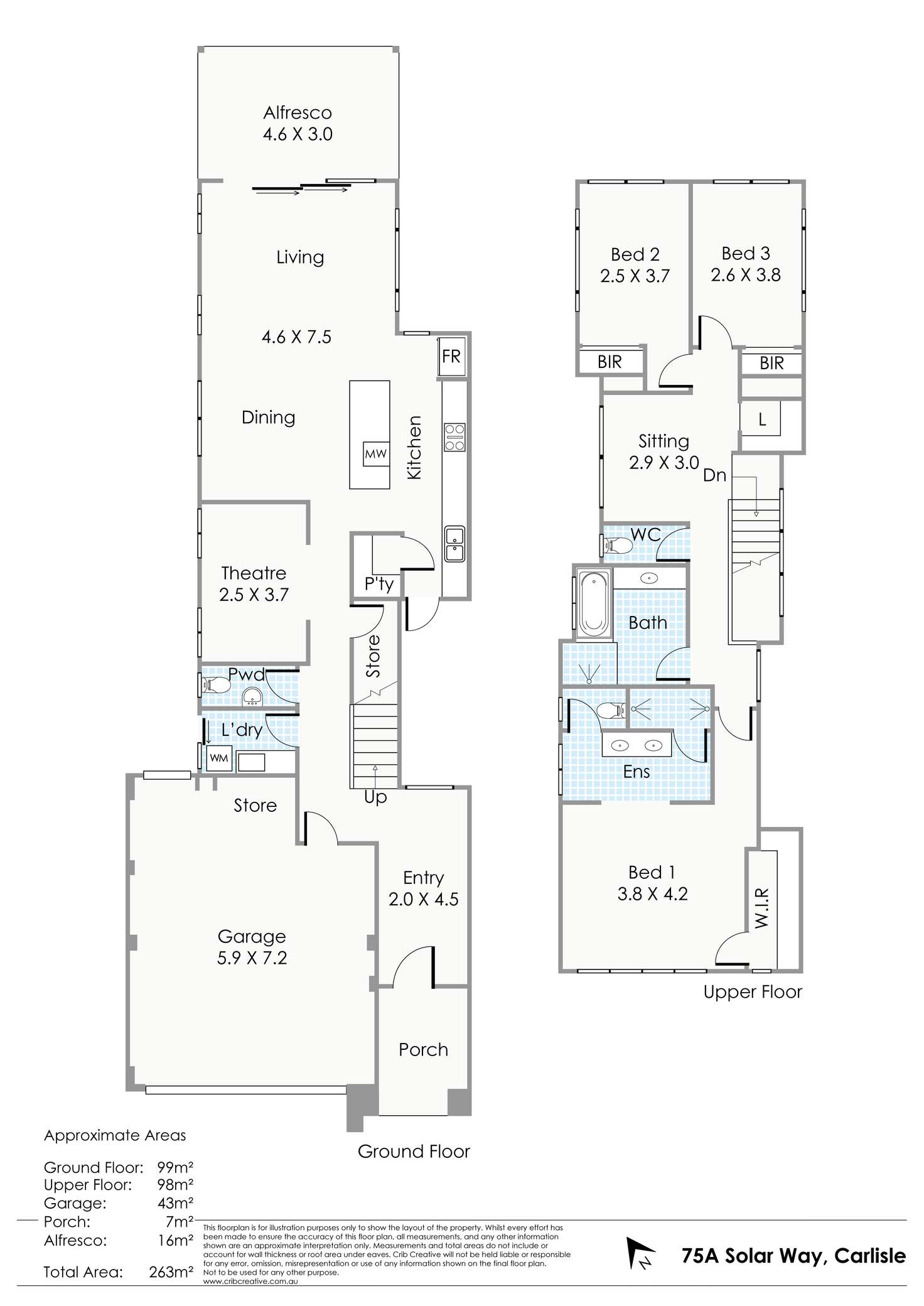 Floorplan of Homely house listing, 75A Solar Way, Carlisle WA 6101