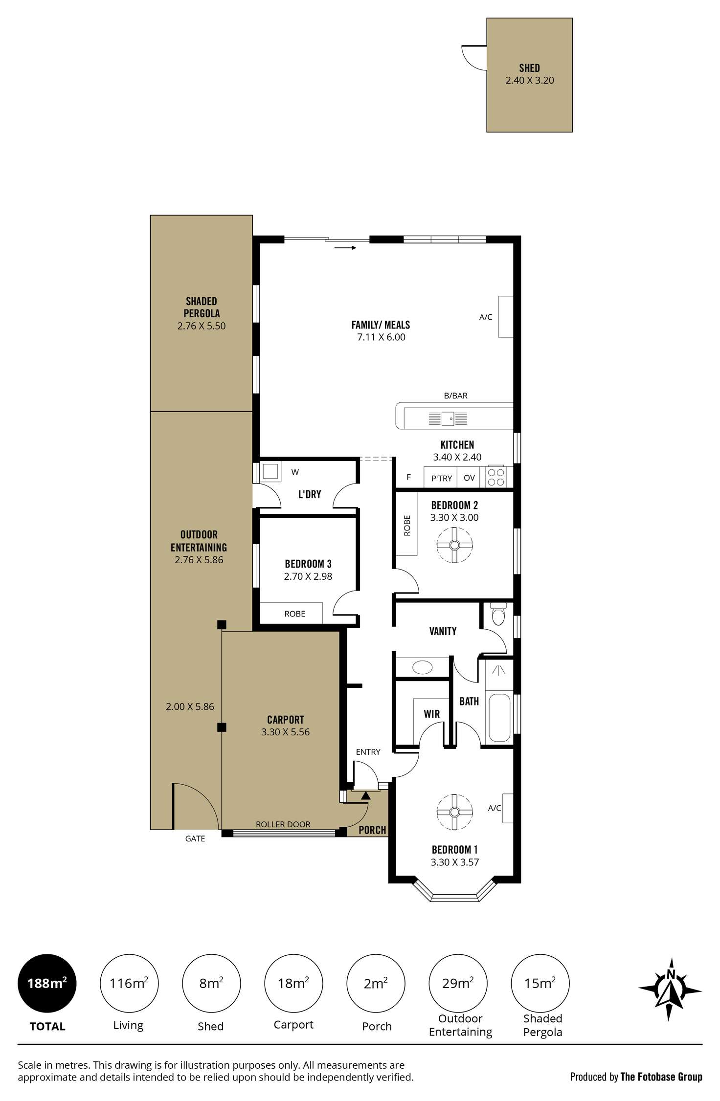 Floorplan of Homely house listing, 20 Tuscanny Way, Woodcroft SA 5162