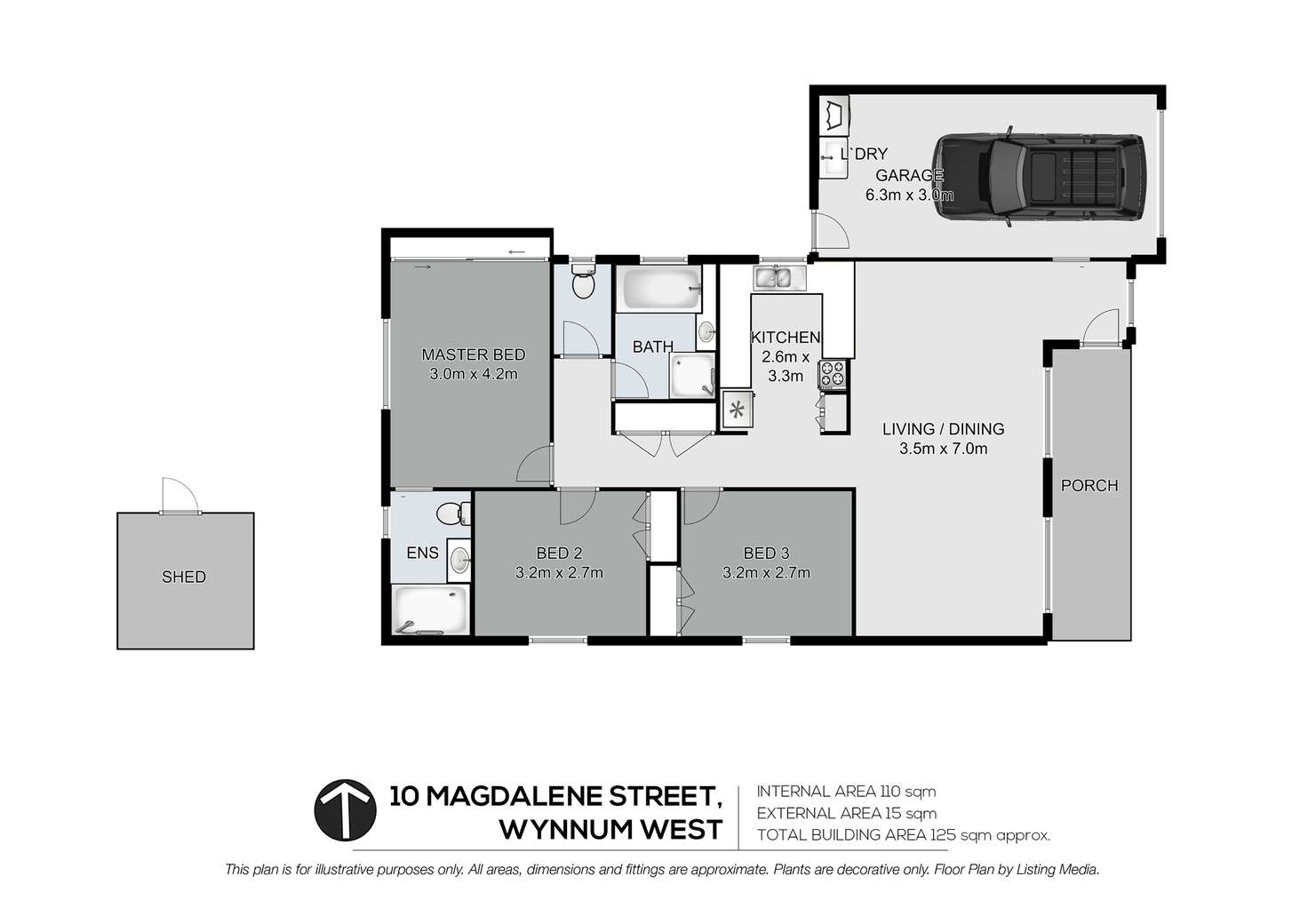 Floorplan of Homely house listing, 10 Magdalene Street, Wynnum West QLD 4178