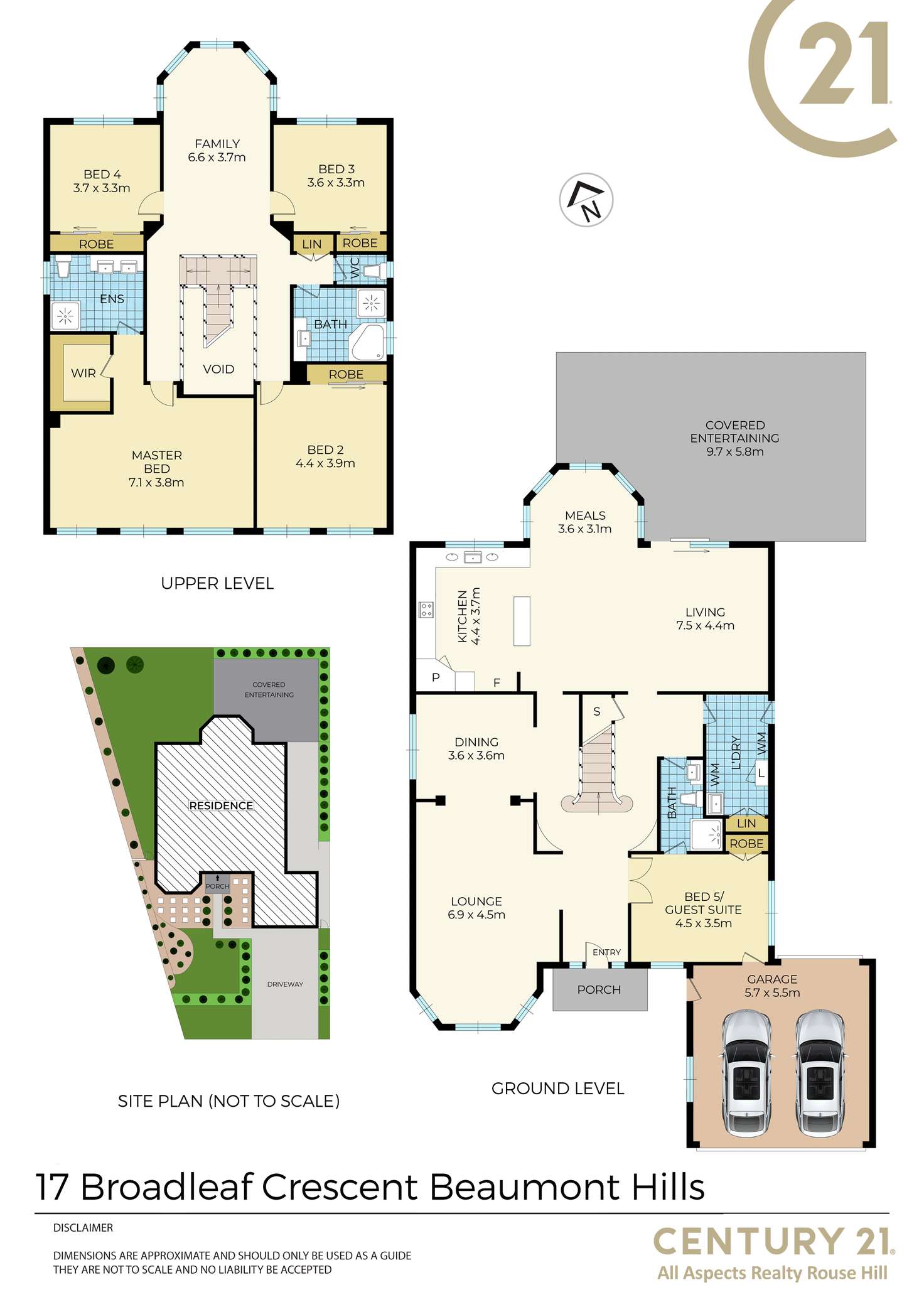 Floorplan of Homely house listing, 17 Broadleaf Crescent, Beaumont Hills NSW 2155