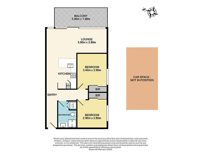 Floorplan of Homely apartment listing, 208/8 Elliott Avenue, Carnegie VIC 3163