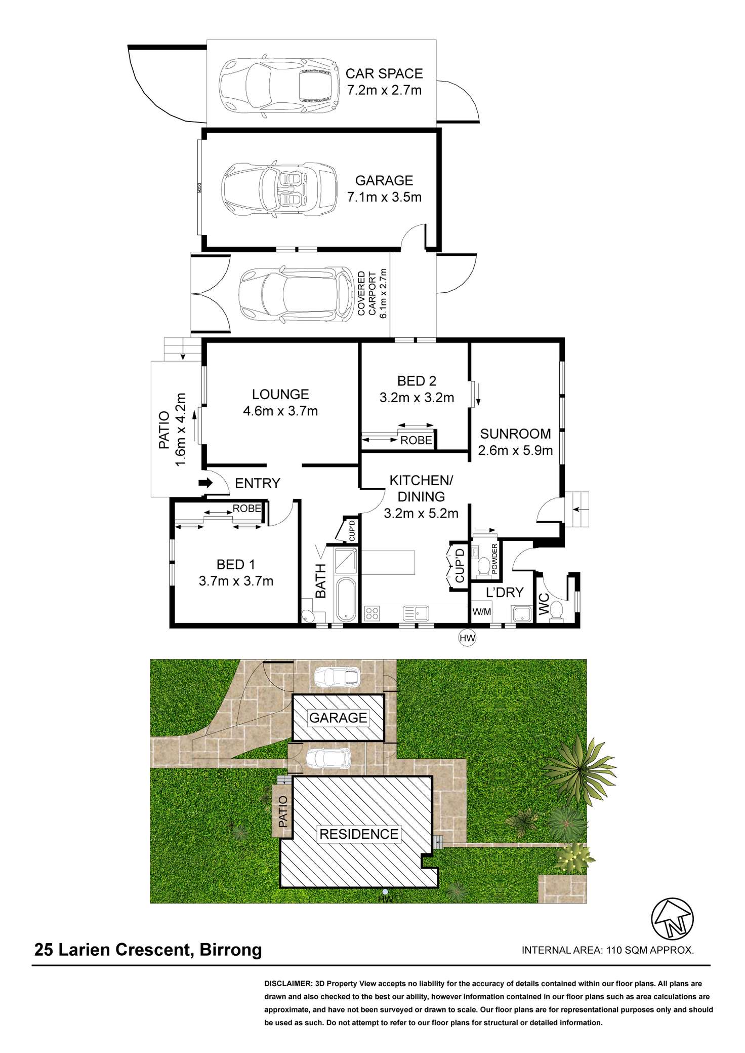 Floorplan of Homely house listing, 25 Larien Crescent, Birrong NSW 2143