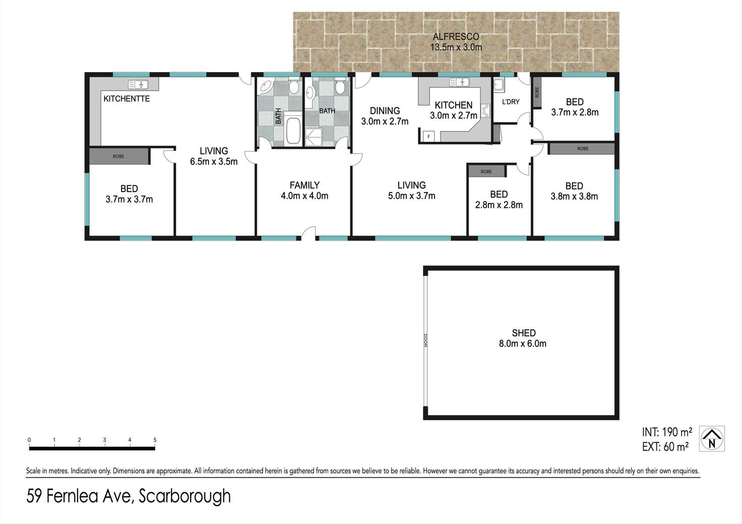 Floorplan of Homely house listing, 59 Fernlea Avenue, Scarborough QLD 4020