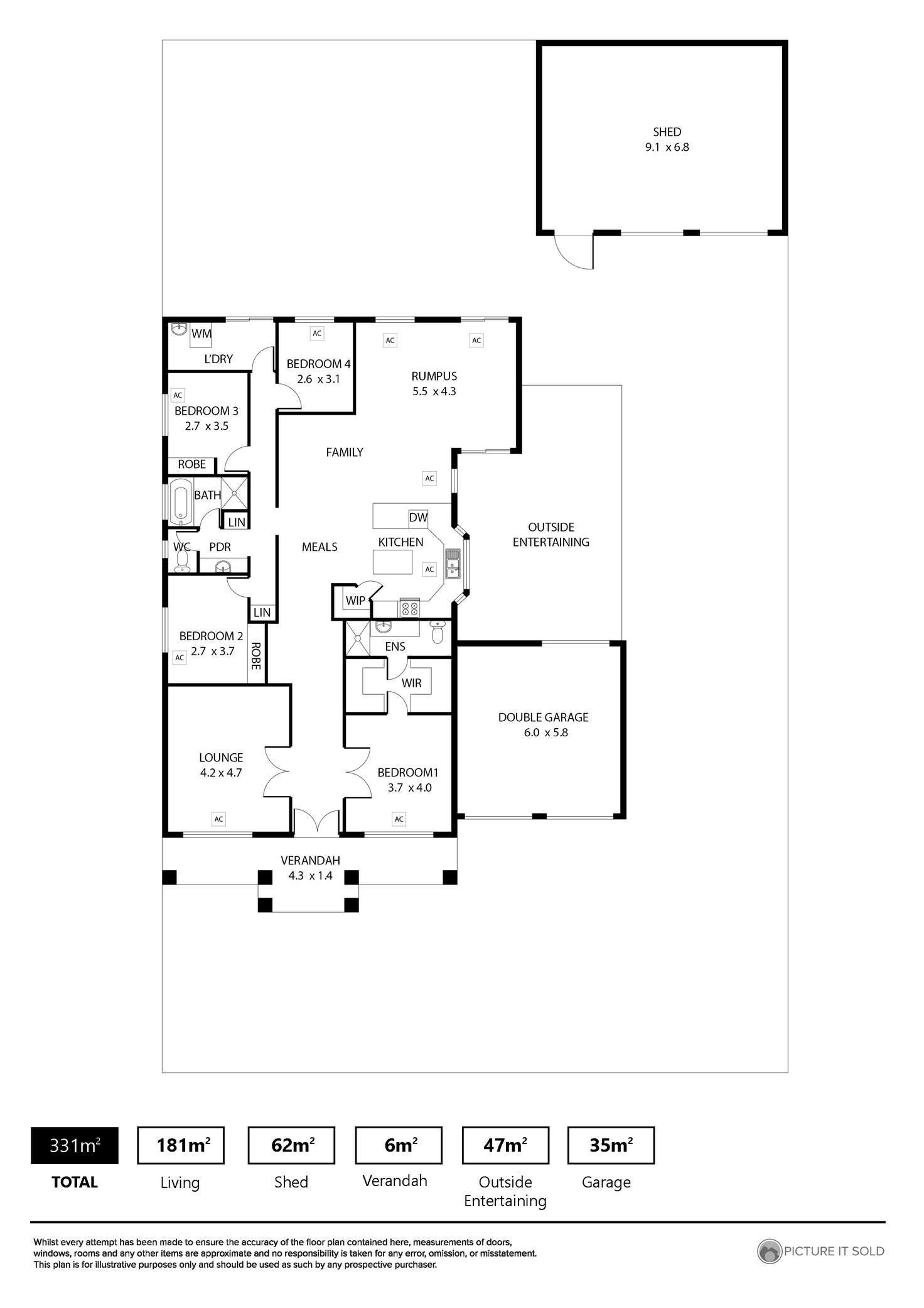 Floorplan of Homely house listing, 8 Clyde Court, Greenock SA 5360