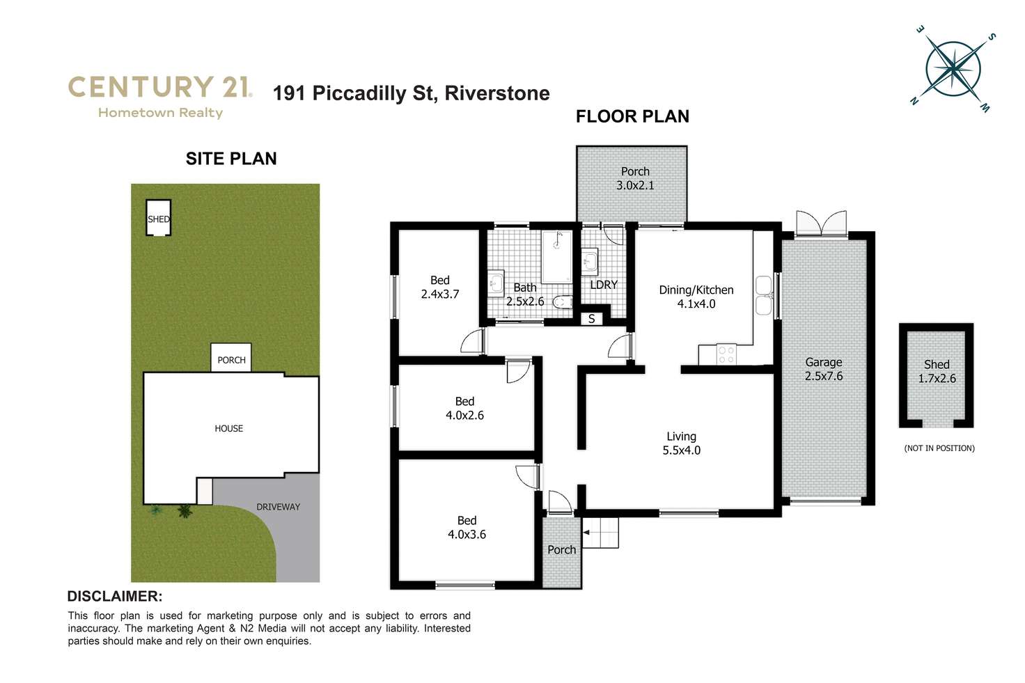 Floorplan of Homely house listing, 191 Piccadilly St, Riverstone NSW 2765