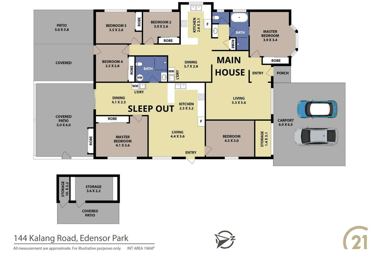 Floorplan of Homely house listing, 144 Kalang Road, Edensor Park NSW 2176