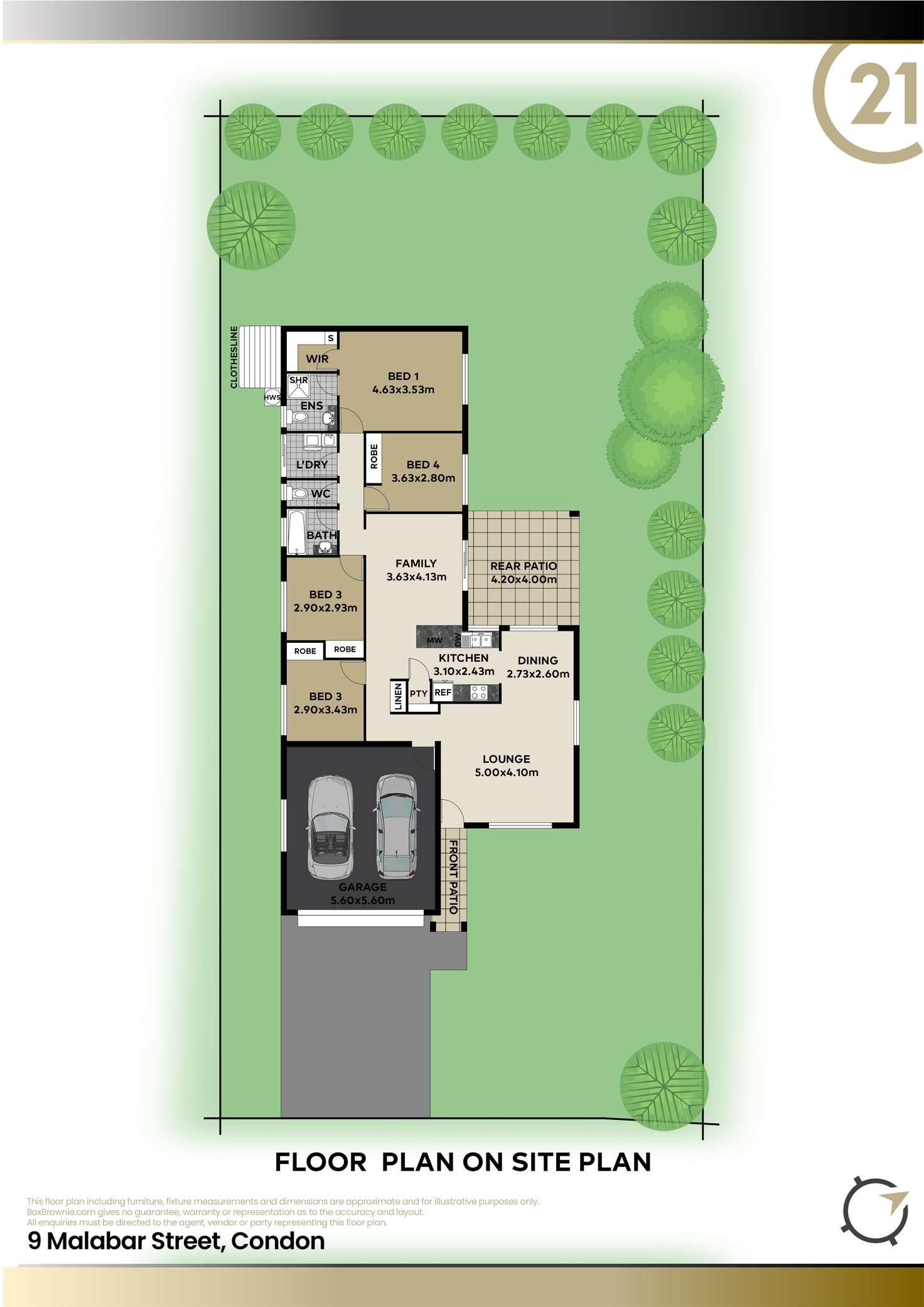 Floorplan of Homely house listing, 9 Malabar Street, Condon QLD 4815
