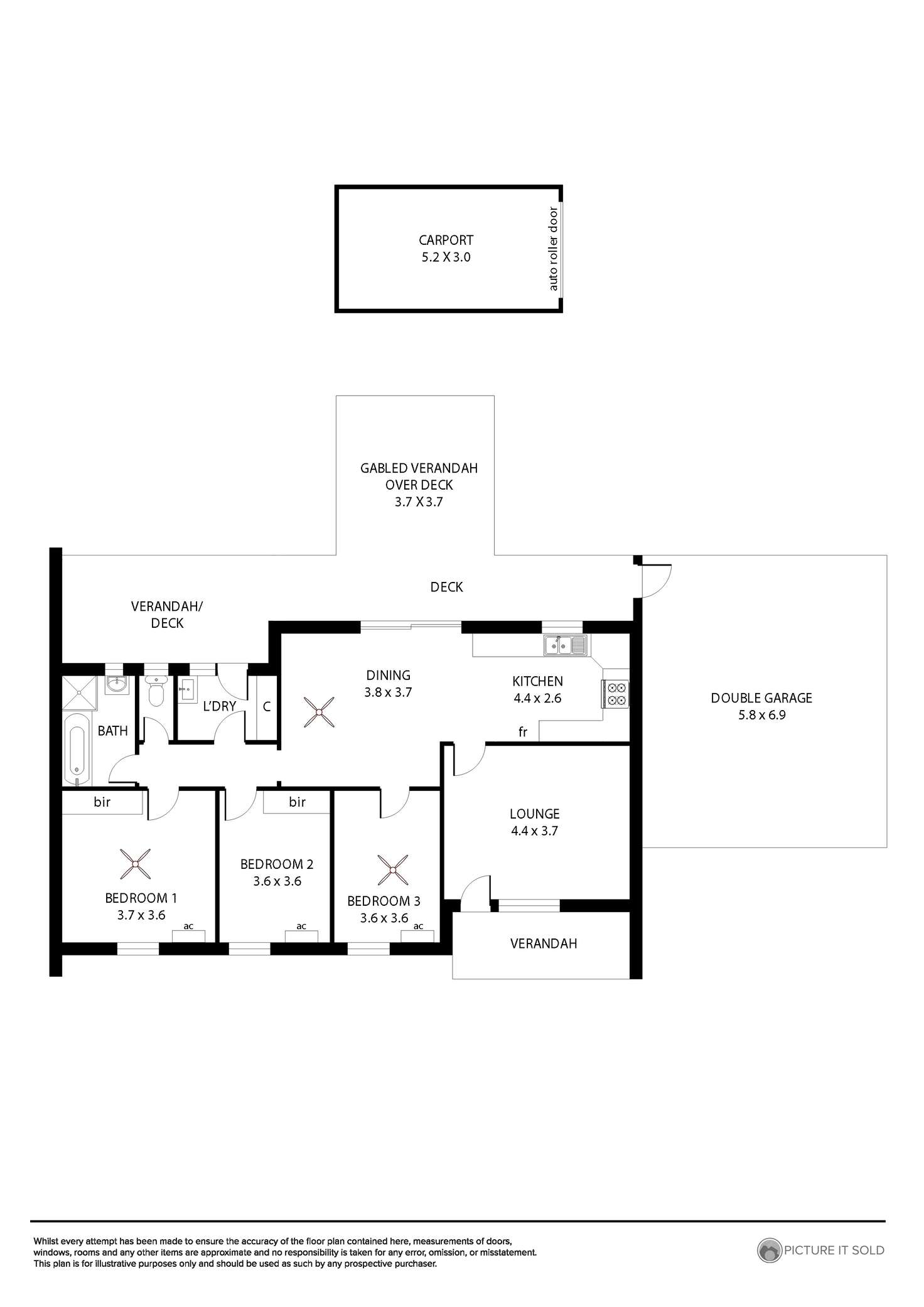 Floorplan of Homely house listing, 1 Eagle Court, Semaphore Park SA 5019